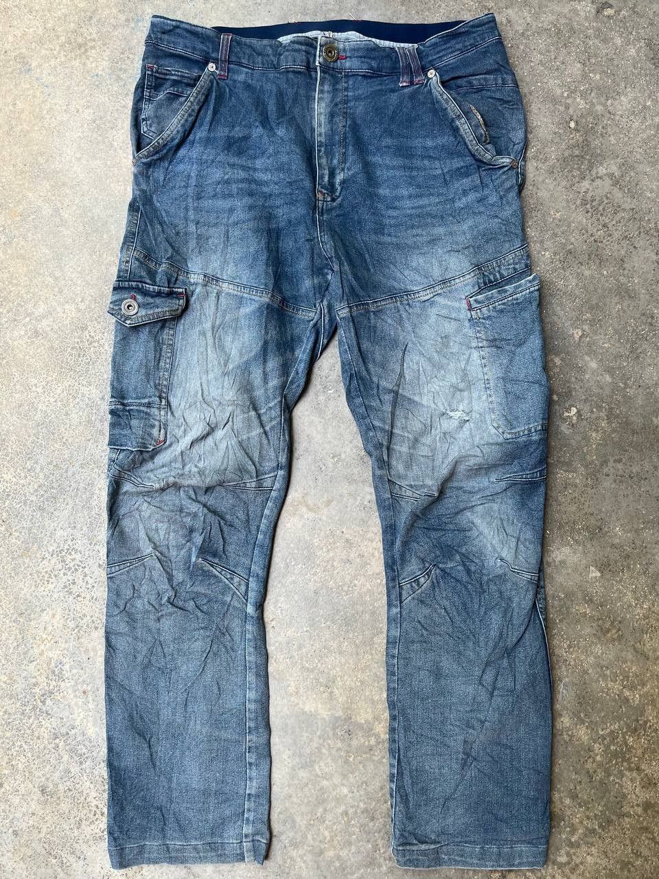 Japanese Brand FIELDCORE JAPANESE BRAND JEANS CARGO BONDAGE Size US 37 - 5 Thumbnail