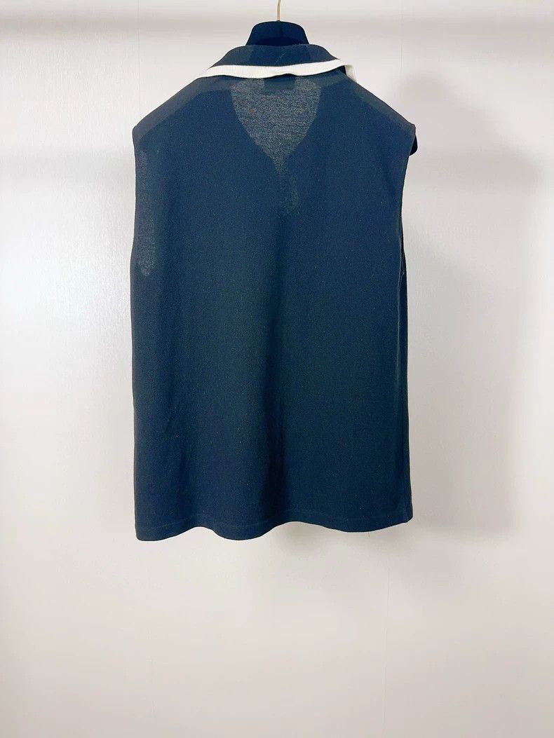 Saint Laurent Paris SLP YSL Embroidered Sleeveless Polo Shirt-2507 Size US S / EU 44-46 / 1 - 1 Thumbnail