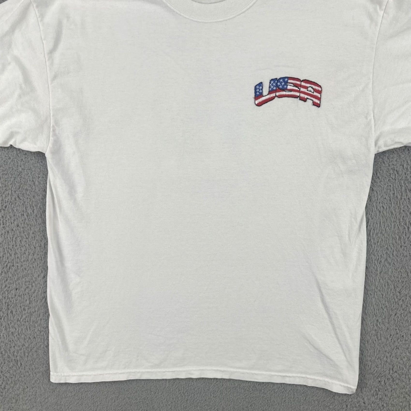 Hanes VINTAGE Hanes T Shirt Large White God Bless America 9-11-01 USA Patriotic Size US L / EU 52-54 / 3 - 5 Thumbnail