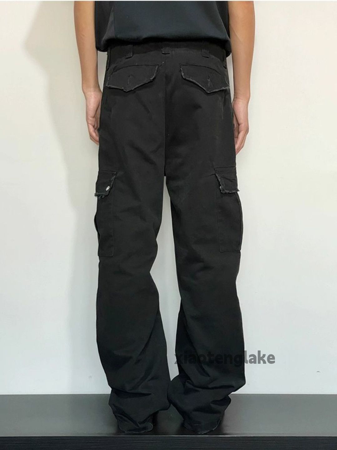 Designer × Japanese Brand × Vintage washed faded cleanfit yuppie bootcut utility cargo pants Size US 30 / EU 46 - 2 Thumbnail