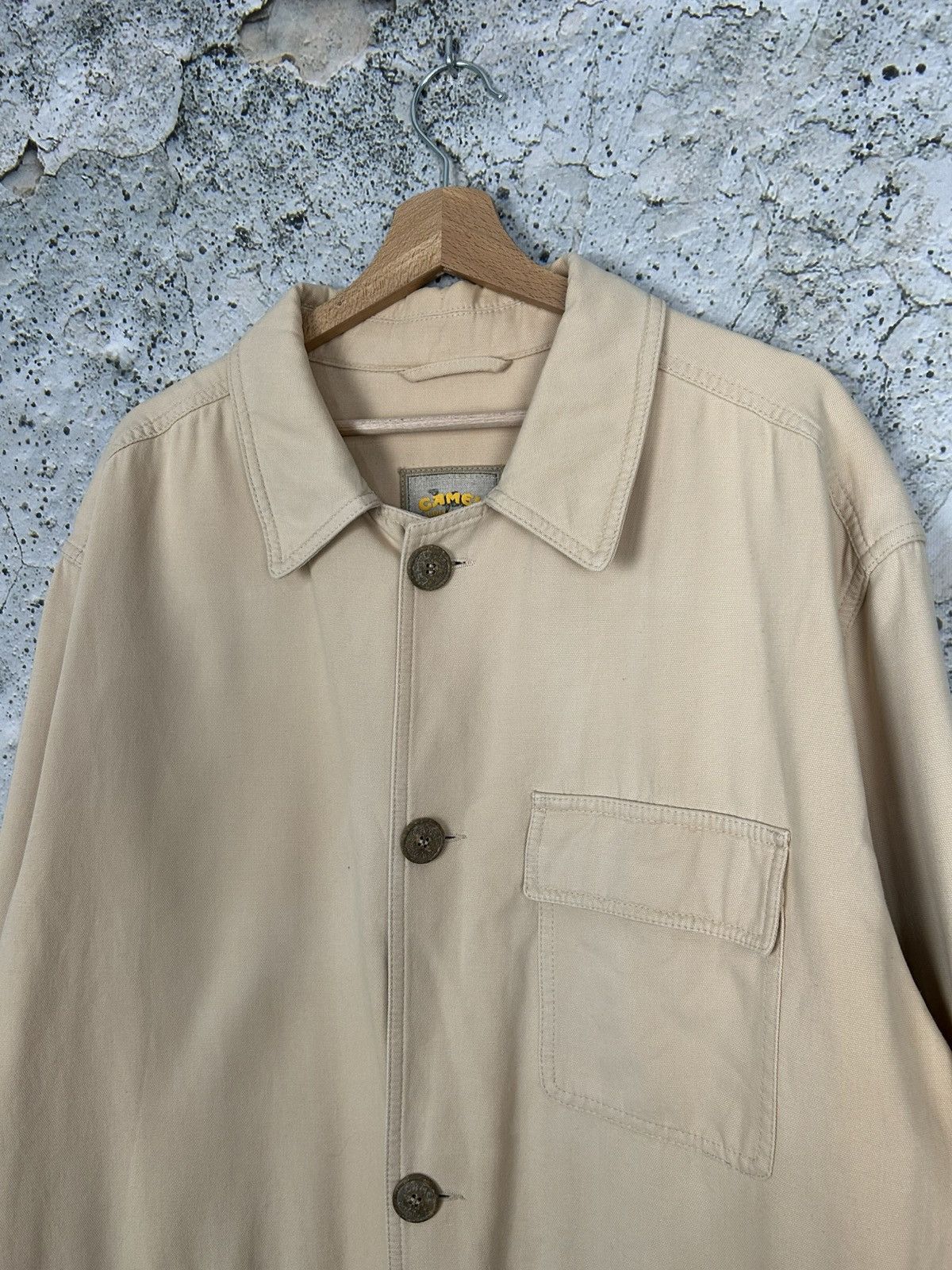 Camel Vintage Camel Light Jacket Coat Beige Desert Archive 90s Size US L / EU 52-54 / 3 - 3 Thumbnail