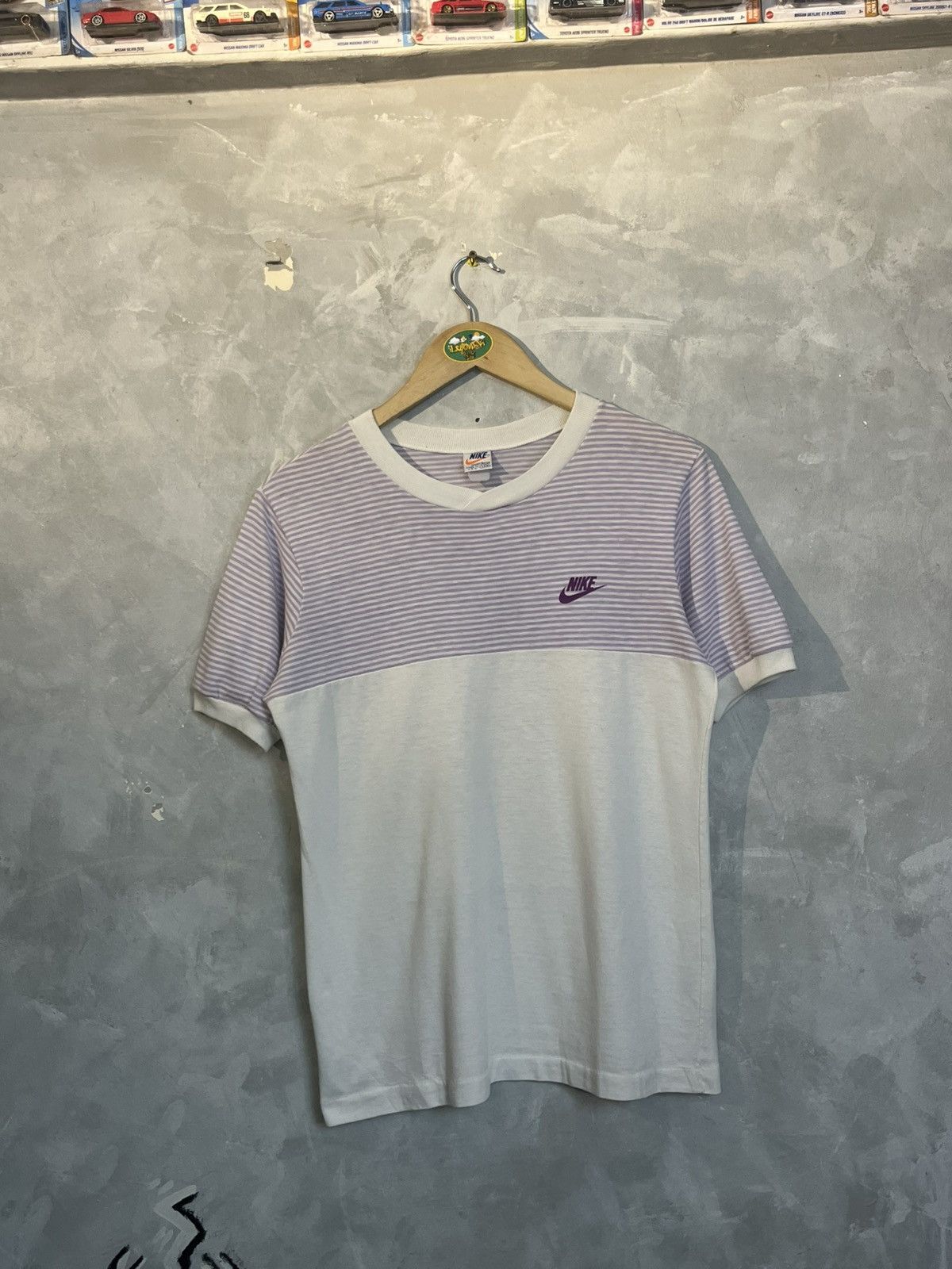 Nike 70s Nike Sportswear Purple Striped Made in usa Size S / US 4 / IT 40 - 1 Thumbnail