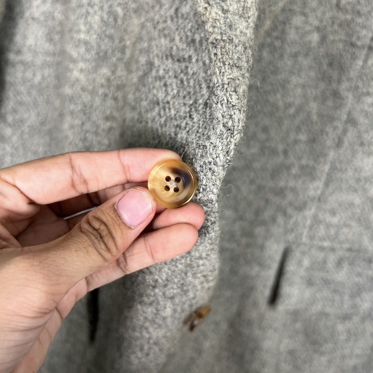 Harris Tweed 🔥 HARRIS TWEED X KENT WOOL COAT JACKET Size US L / EU 52-54 / 3 - 15 Thumbnail