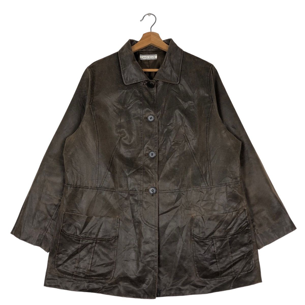 Hysteric Glamour 🔥Vintage Leather Jacket Biker Candy House Japan Rare Design Size US M / EU 48-50 / 2 - 1 Thumbnail