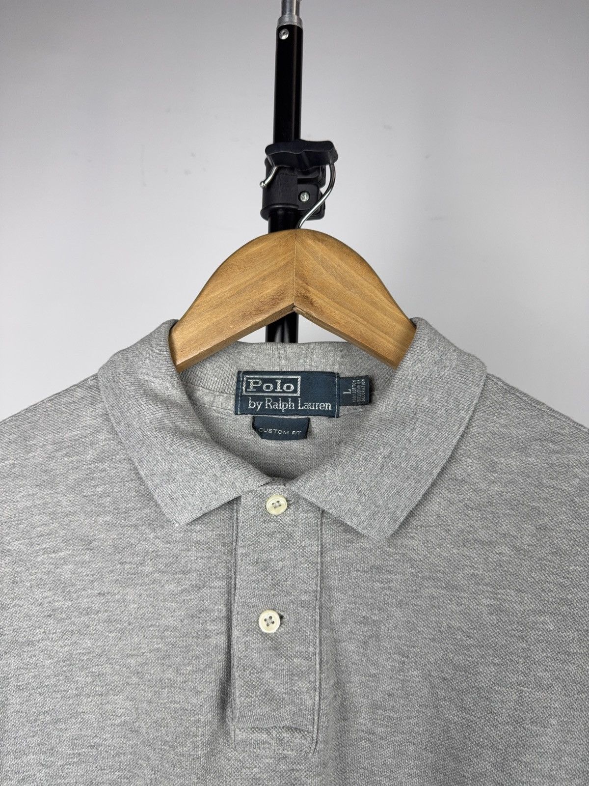 Polo Ralph Lauren Vintage 90s Retro Polo Ralph Lauren Custom Fit Polo Shirt Size US L / EU 52-54 / 3 - 3 Thumbnail