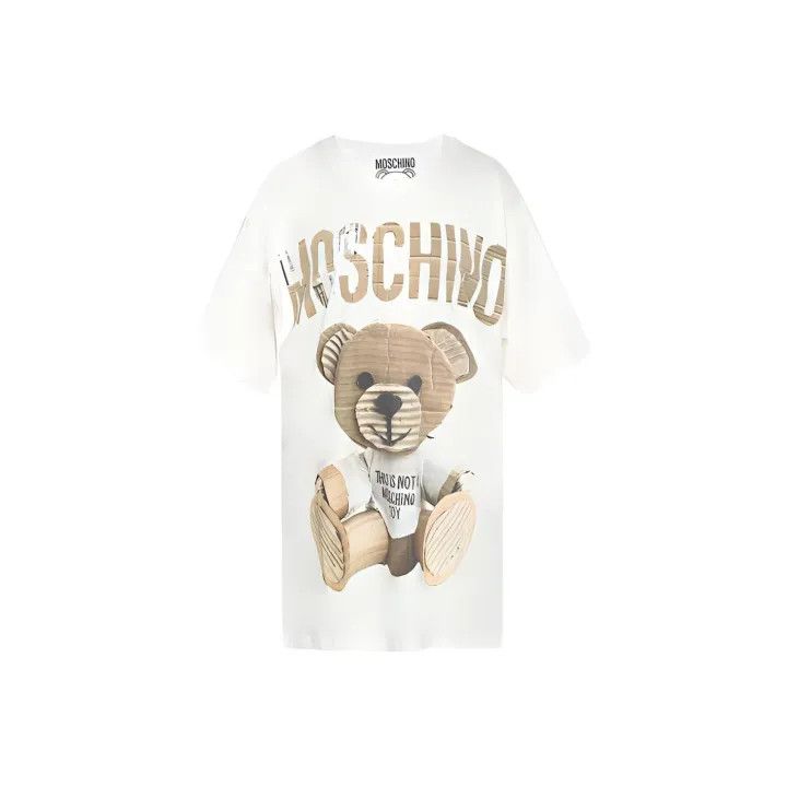 Moschino Moschino Bear Print Short Sleeve T-Shirt 0079 Size XS / US 0-2 / IT 36-38 - 1 Thumbnail