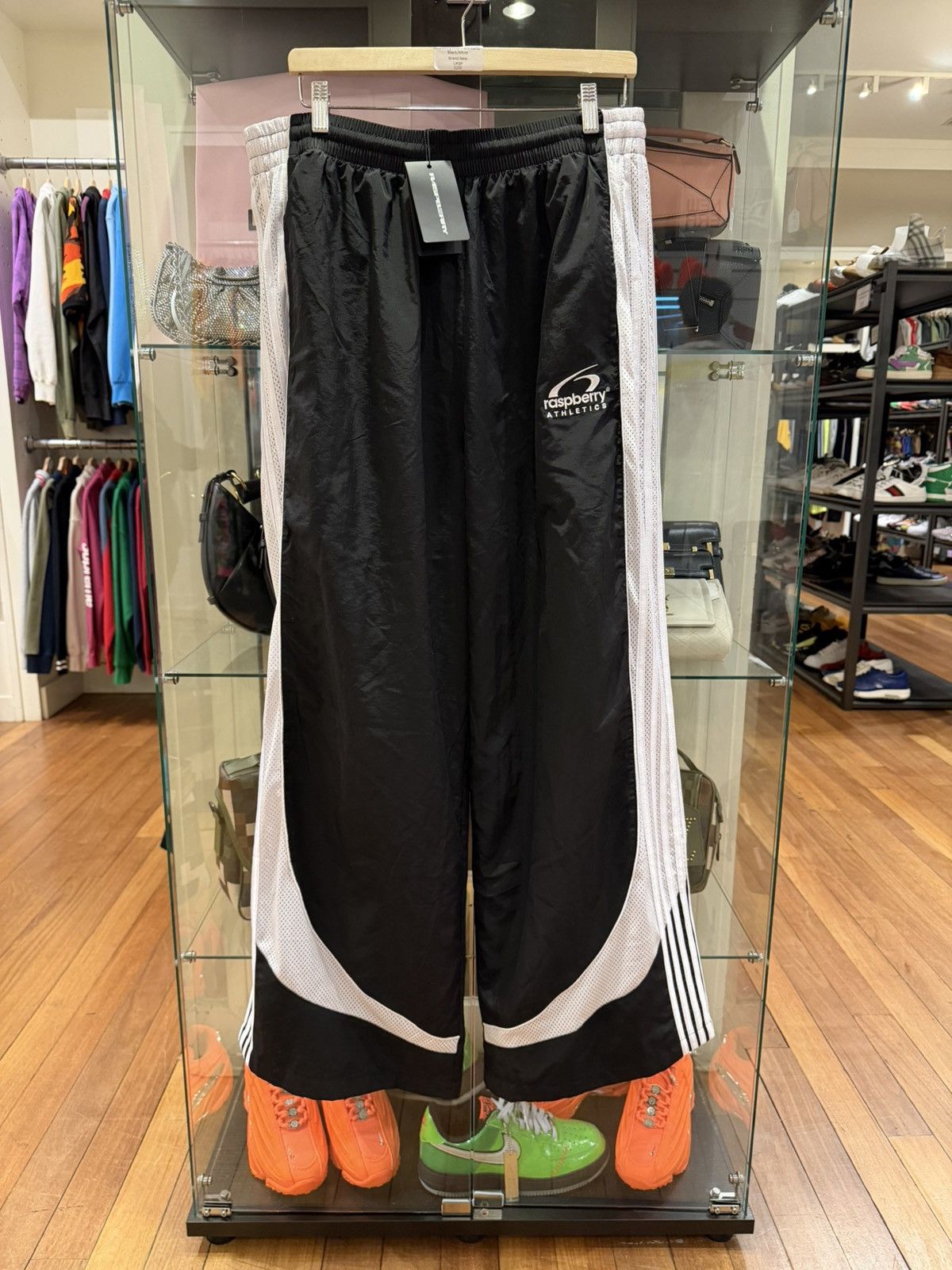 The GV Gallery Raspberry Hills Mesh Stripe Track Pants Size US 34 / EU 50 - 1 Thumbnail