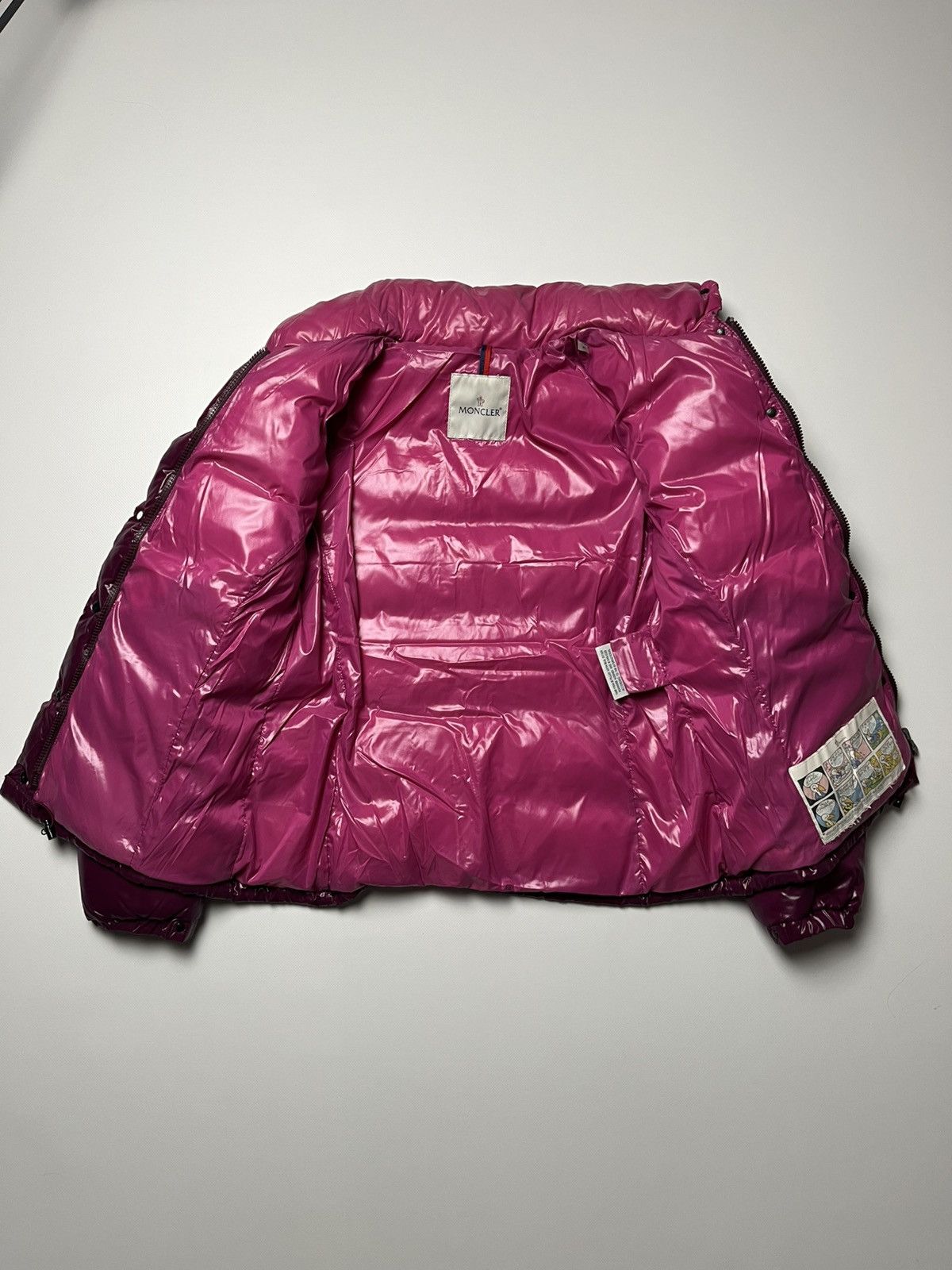 Moncler Moncler Glossy Down Puffer Jacket Burgundy Size L / US 10 / IT 46 - 14 Thumbnail