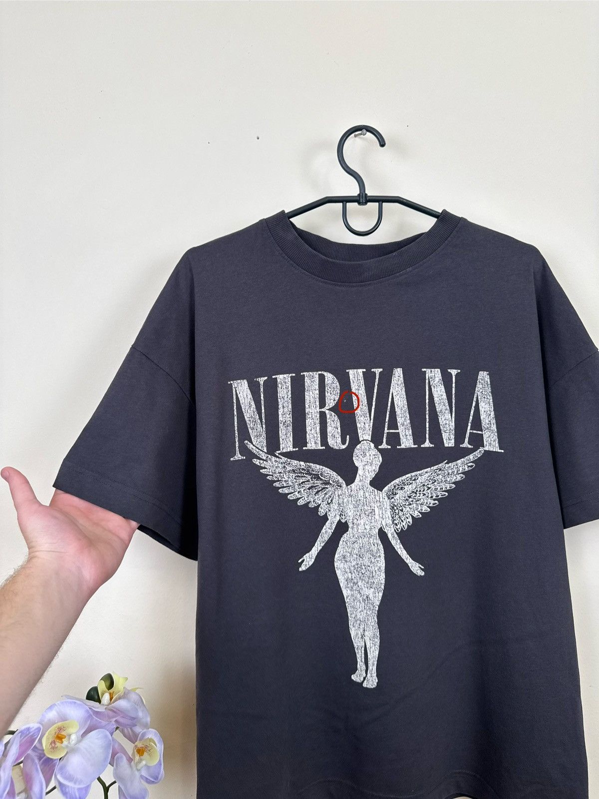 Other Nirvana T shirt In Utero Black Grey Rock Band Kurt Cobain L Size US L / EU 52-54 / 3 - 10 Thumbnail
