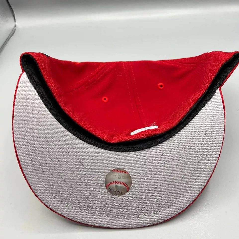 New Era Cleveland Indians Guardians Hat Men 7 1/8 Red Fitted New Size ONE SIZE - 7 Thumbnail