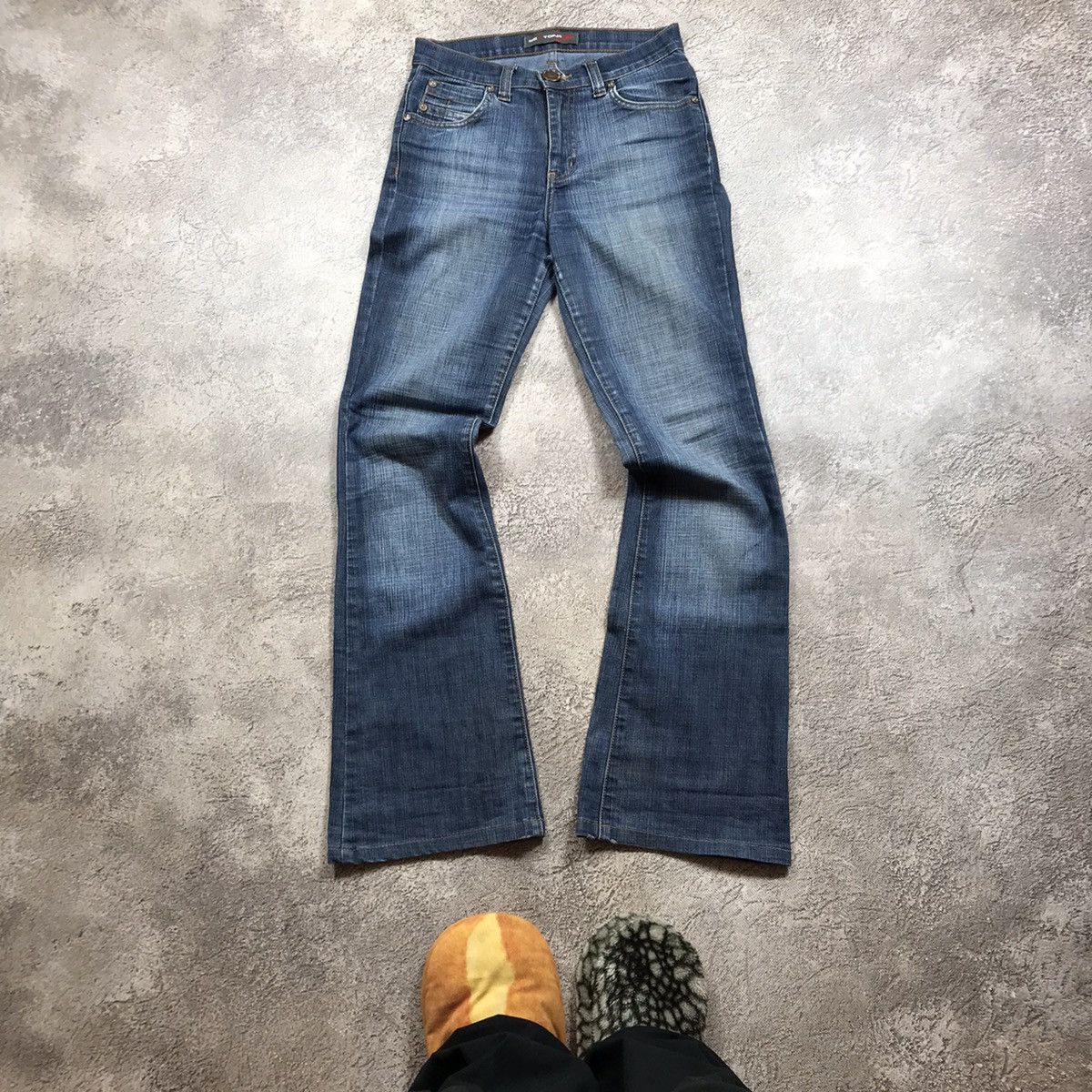 Vintage Vintage Y2K Baggy Flared Distressed Jeans Skate Grunge 28 Size 28" / US 6 / IT 42 - 2 Thumbnail