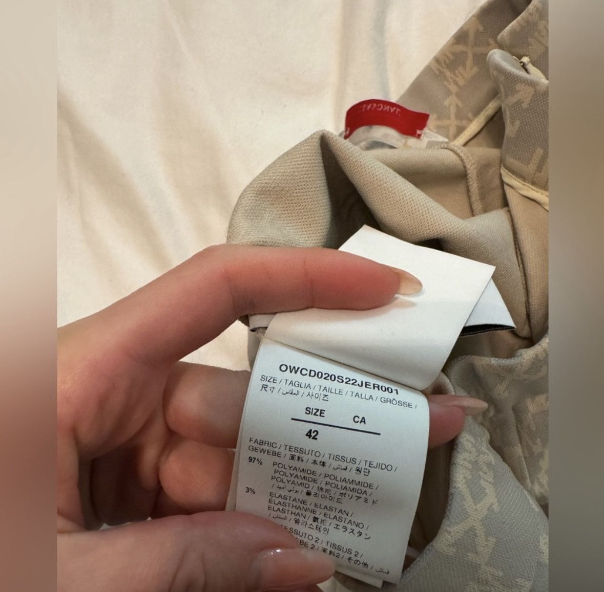 Off-White Off-White 'Light Green/Sand' Leggings Size 42" / US 20 - 6 Thumbnail