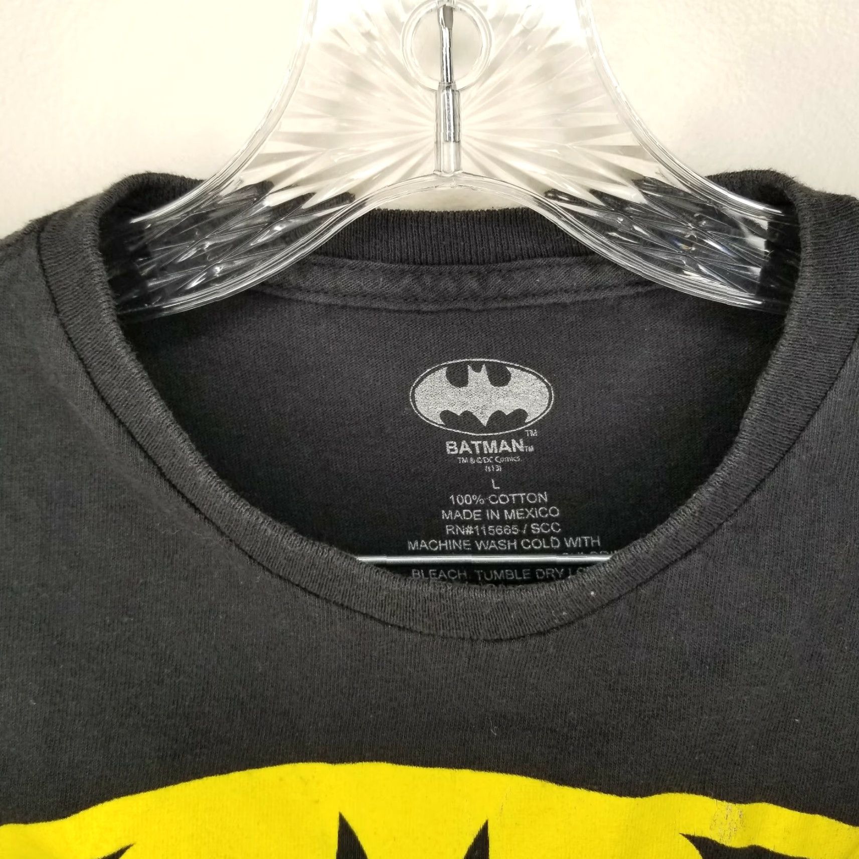 Vintage Batman Graphic T-Shirt - Shirt - Adult - Size L - Black - Brand Batman - 90s/Comic Theme Mens Size US L / EU 52-54 / 3 - 3 Thumbnail