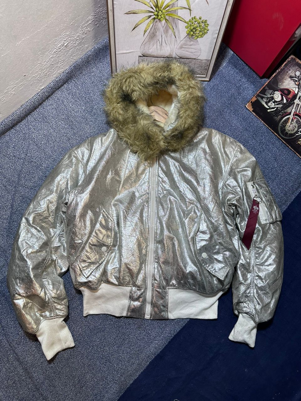 ALPHA INDUSTRIES N-2B Metallic Bomber Jacket