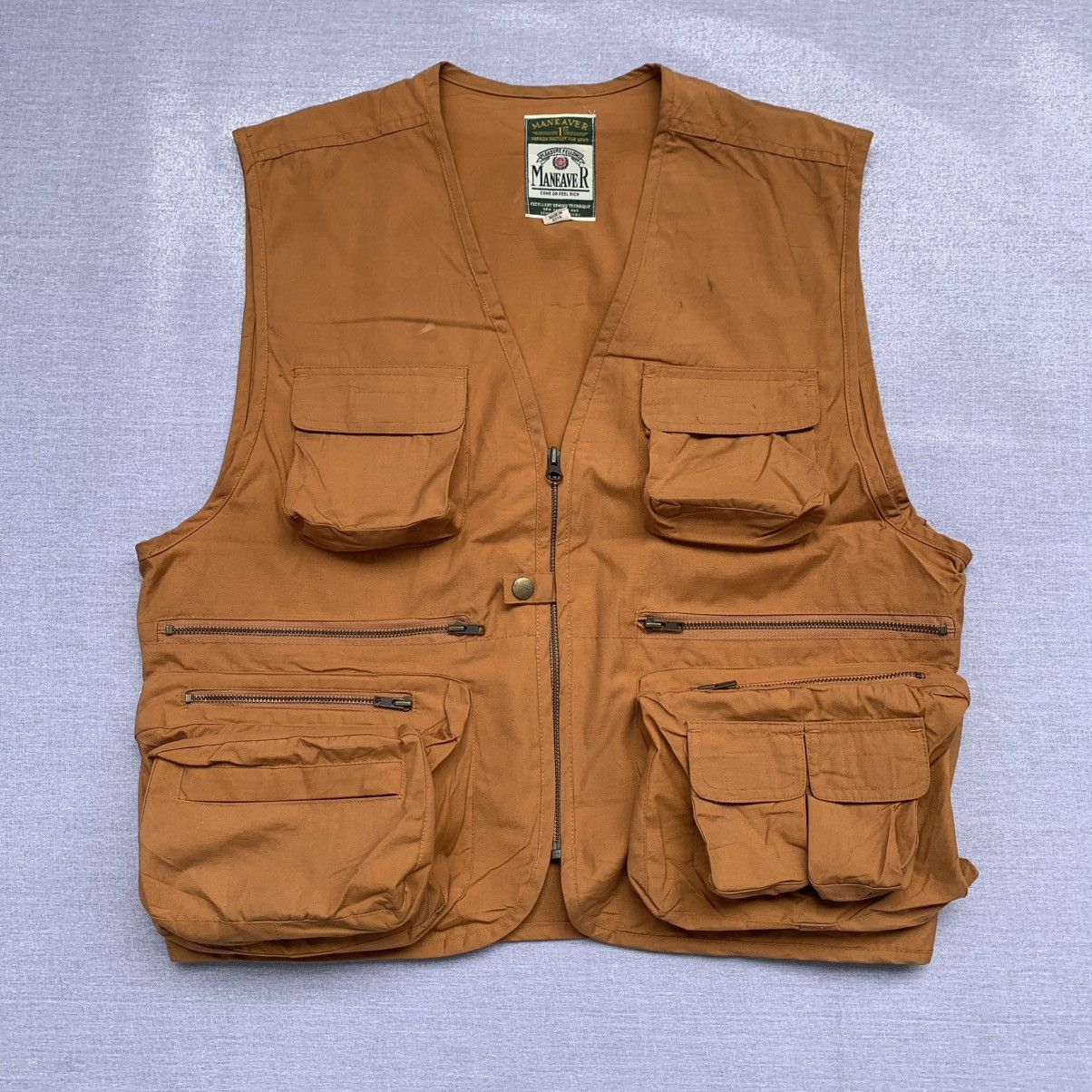 Japanese Brand maneaver vest multipocket Size US L / EU 52-54 / 3 - 1 Thumbnail
