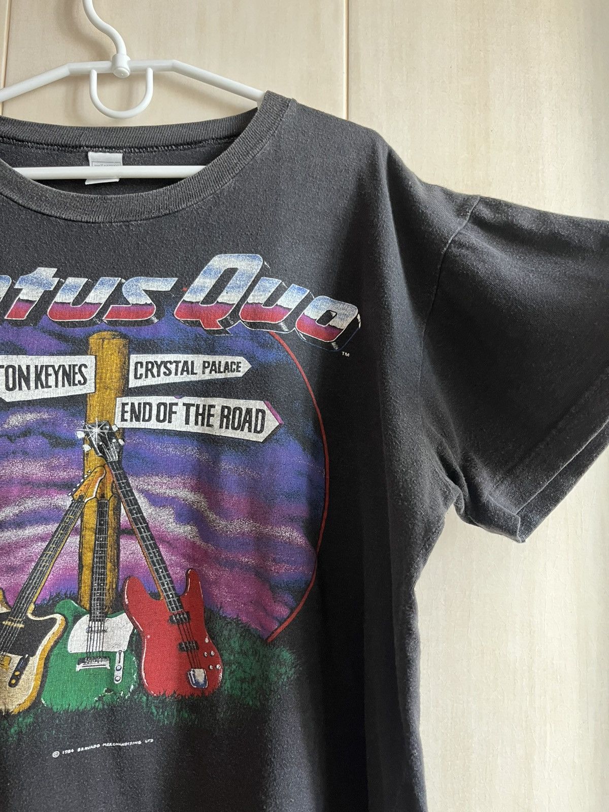 Vintage Vintage 1984 Status Quo Shirt The Final Gig Rock Band Tee Size US L / EU 52-54 / 3 - 4 Thumbnail
