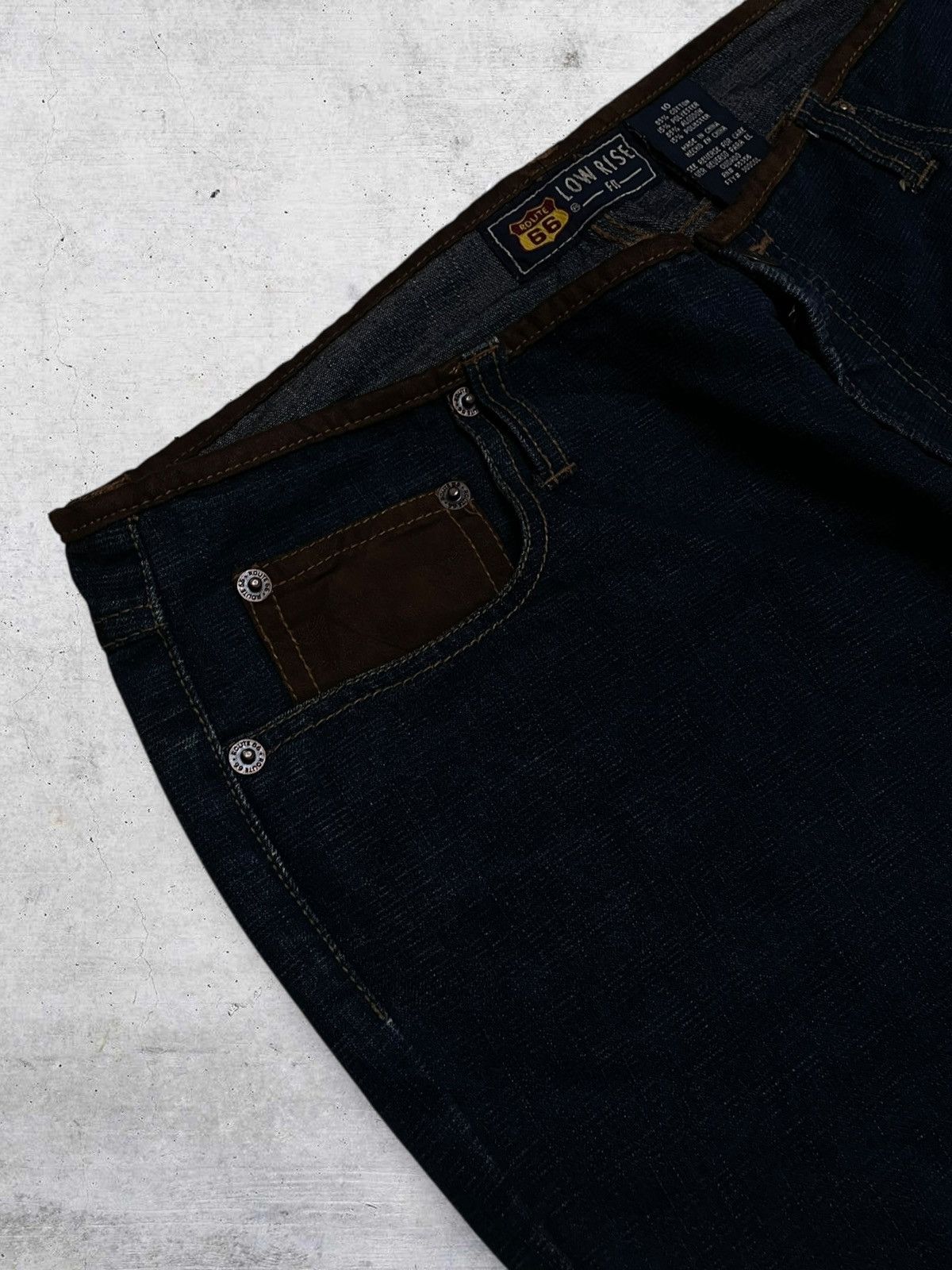 Tornado Mart VINTAGE ROUTE 66 RARE DESIGNER FLARED LACE UP COWBOY DENIM Size US 32 / EU 48 - 8 Thumbnail