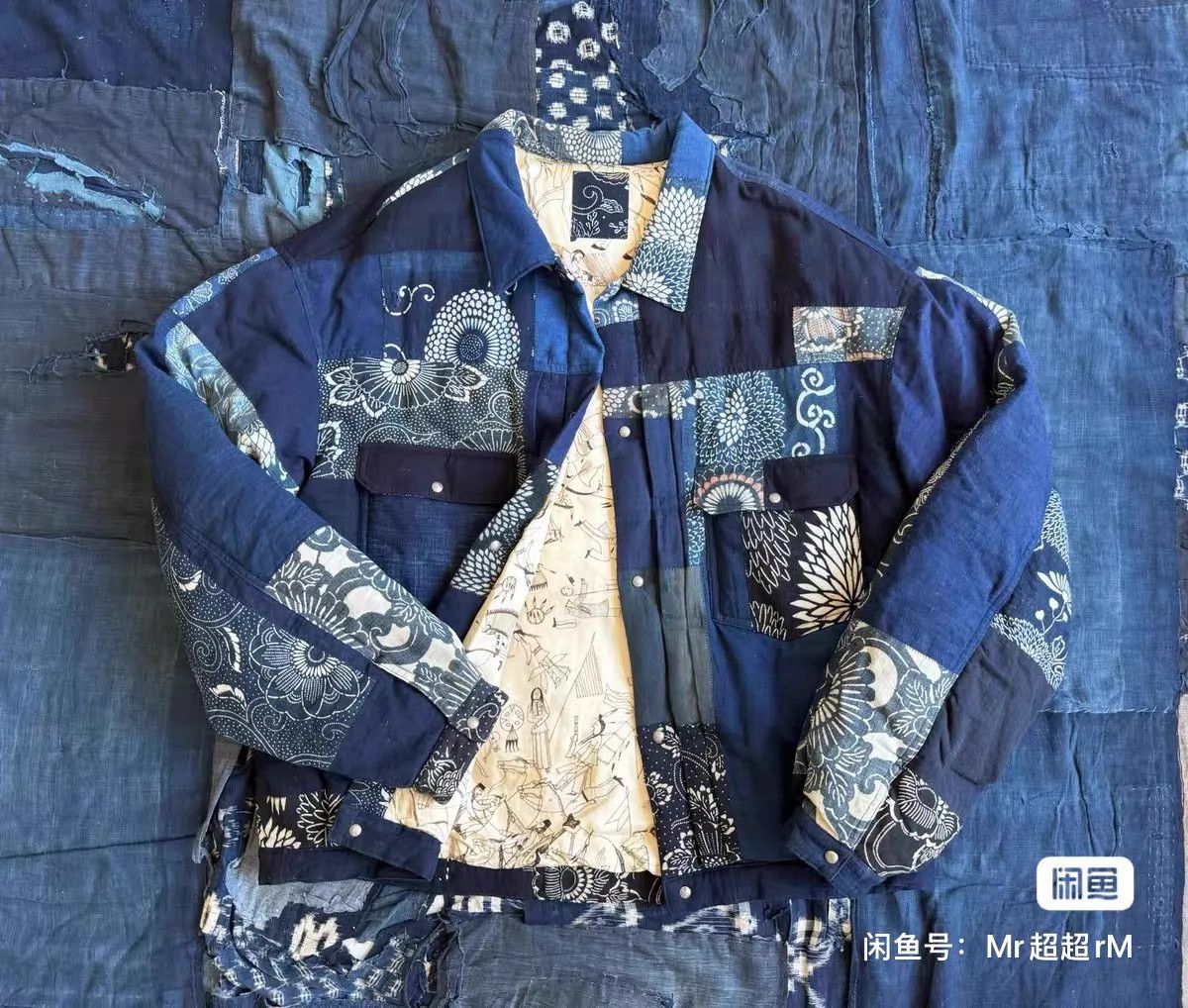 Visvim VISVIM 22AW ICT 101XX KOFU indigo pttn down jkt 4 Size US XL / EU 56 / 4 - 2 Thumbnail