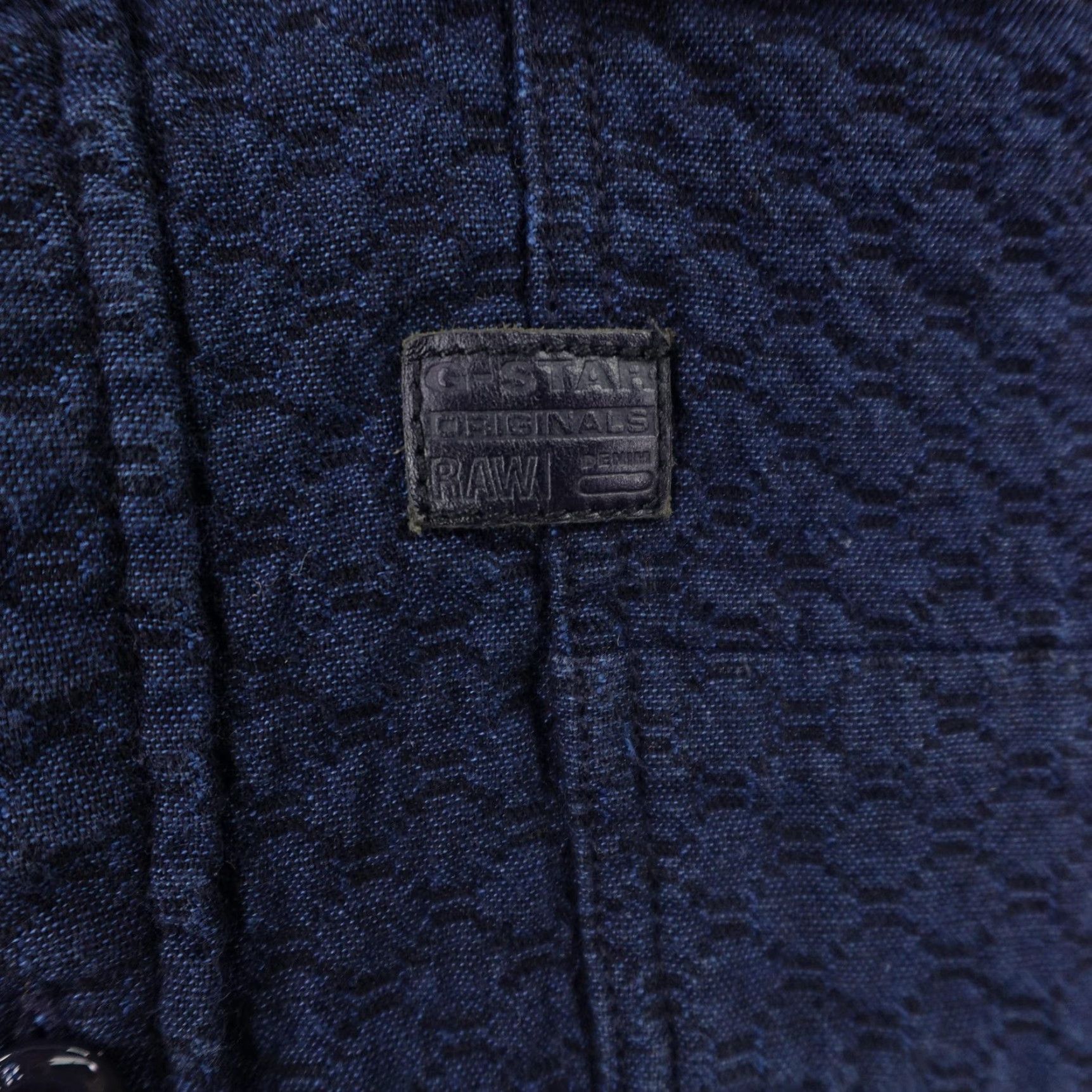 Vintage G-STAR RAW Shirt Mens M Blue Coban Textured Quilted Button-Up Geometric Outdoor Long Sleeve Pockets Mens Size US M / EU 48-50 / 2 - 4 Thumbnail