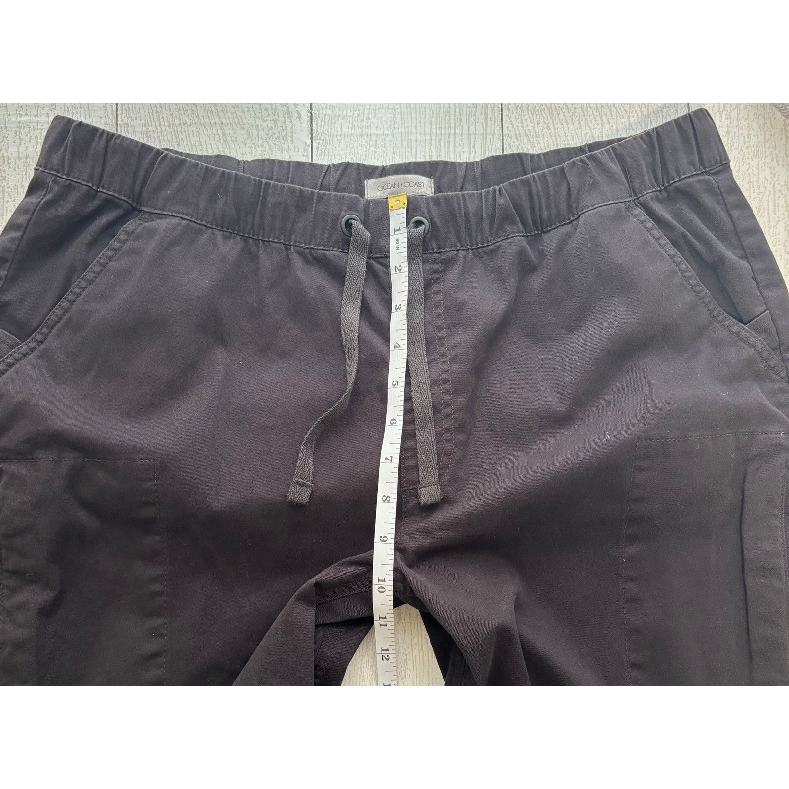 Other Ocean + Coast Black Casual Front Drawstring Pants Size 14 Size 36" / US 14 / IT 50 - 5 Thumbnail