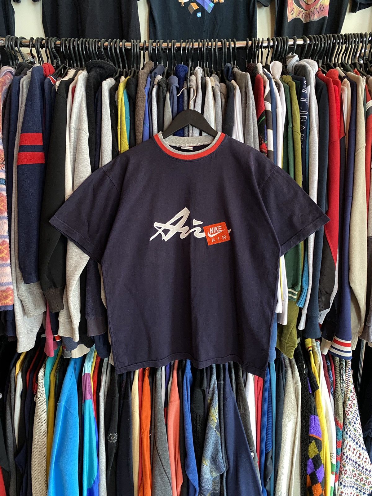 Nike VINTAGE NIKE BIG LOGO BOOTLEG T-SHIRT 90s Size US XL / EU 56 / 4 - 1 Thumbnail