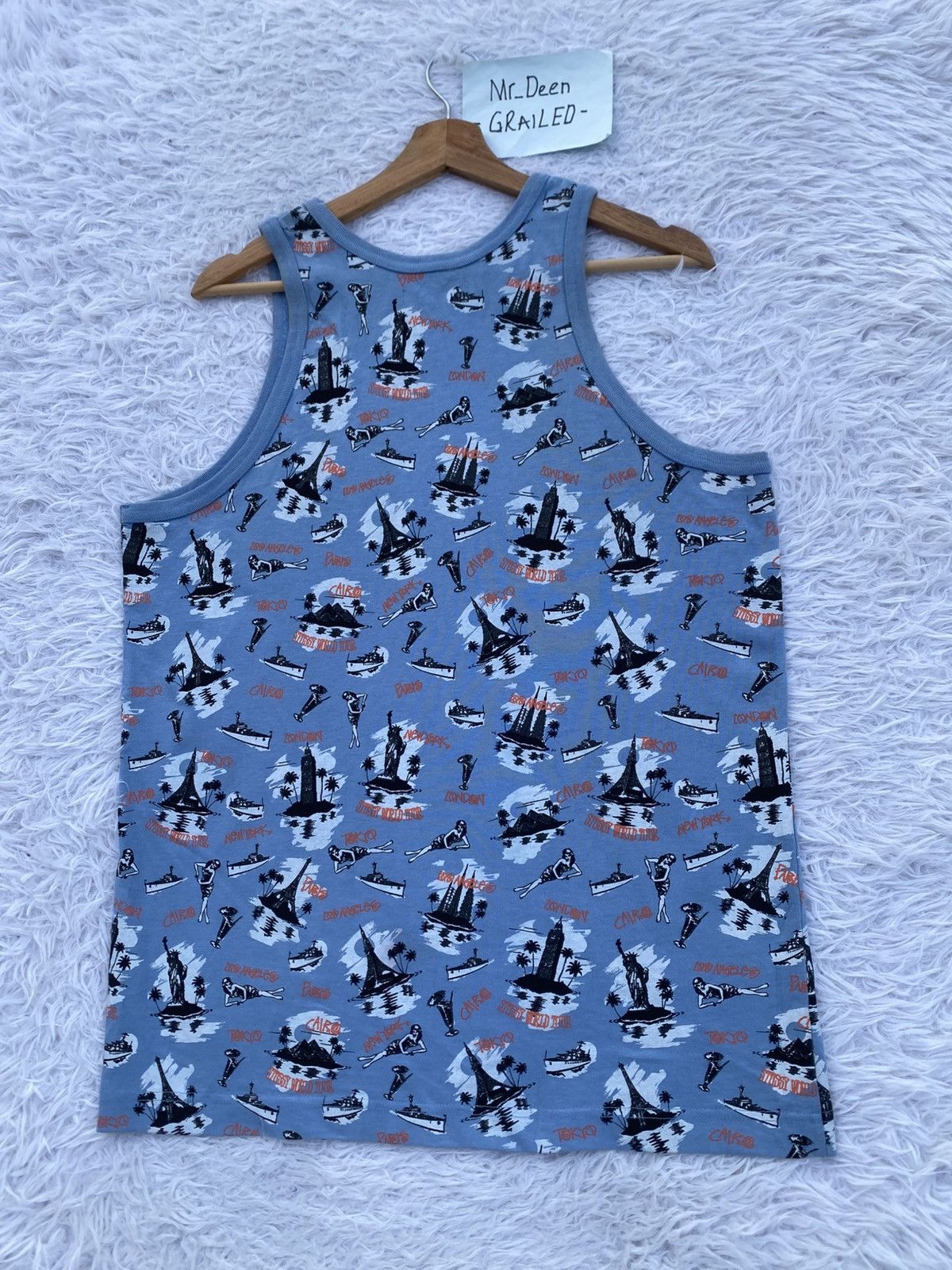 Stussy Rare Vintage Stussy World Tour Summer Cruze Singlet Size US M / EU 48-50 / 2 - 16 Thumbnail