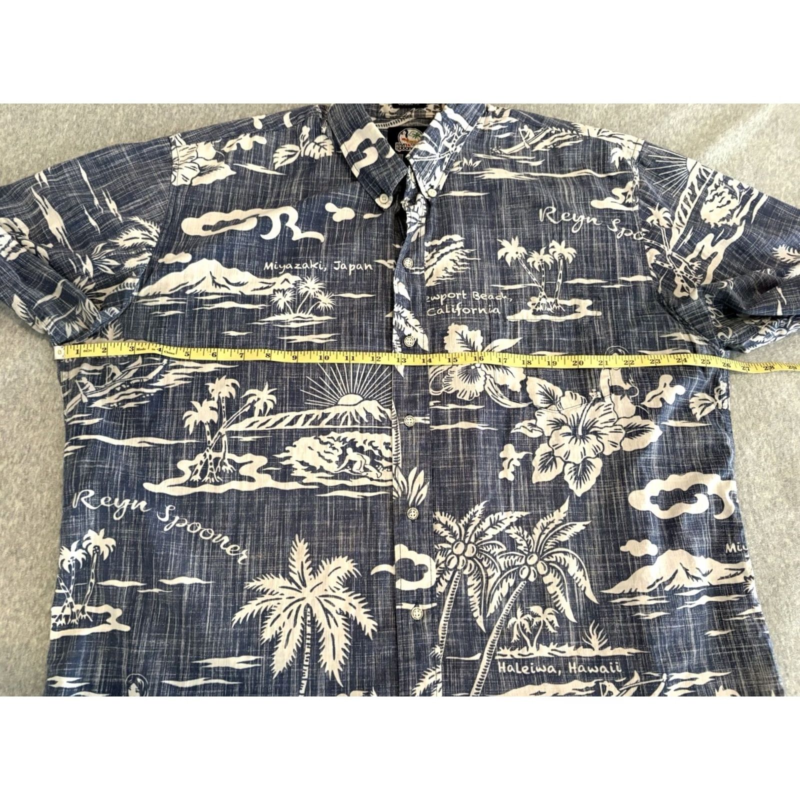 Reyn Spooner Reyn Spooner Blue Floral Hawaiian Shirt Miyazaki Haleiwa Newport Beach Mens XL Size US XL / EU 56 / 4 - 7 Thumbnail