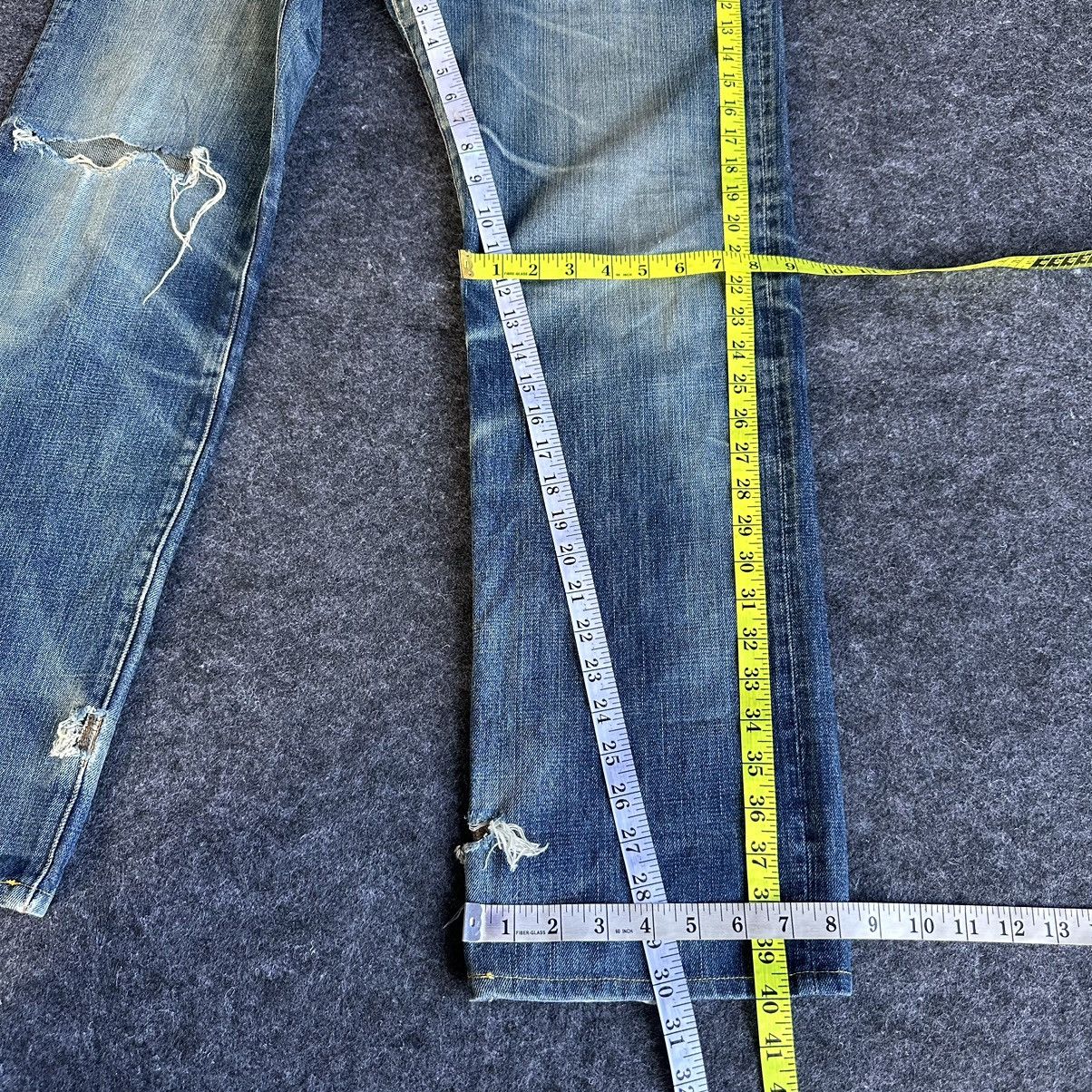 Calvin Klein Calvin Klein Italy Destroyed Faded Denim 34x30 D587 Size US 34 / EU 50 - 13 Thumbnail