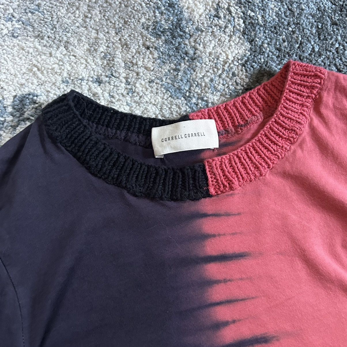 Other CORRELL CORRELL BLiND STiTCH KNiT SWEATER NECK SPLiT TiE DYE Size S / US 4 / IT 40 - 7 Thumbnail