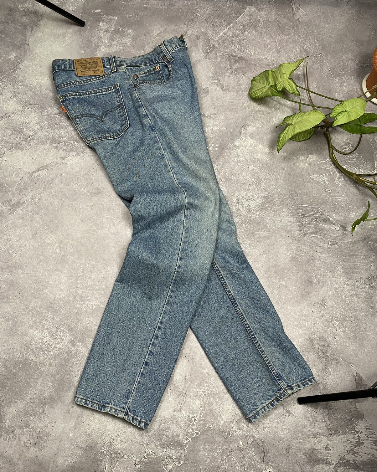 Jean × Levi's × Vintage Vintage Levis 615 1998 Jeans Baggy Wash Denim Blue Size US 34 / EU 50 - 16 Thumbnail