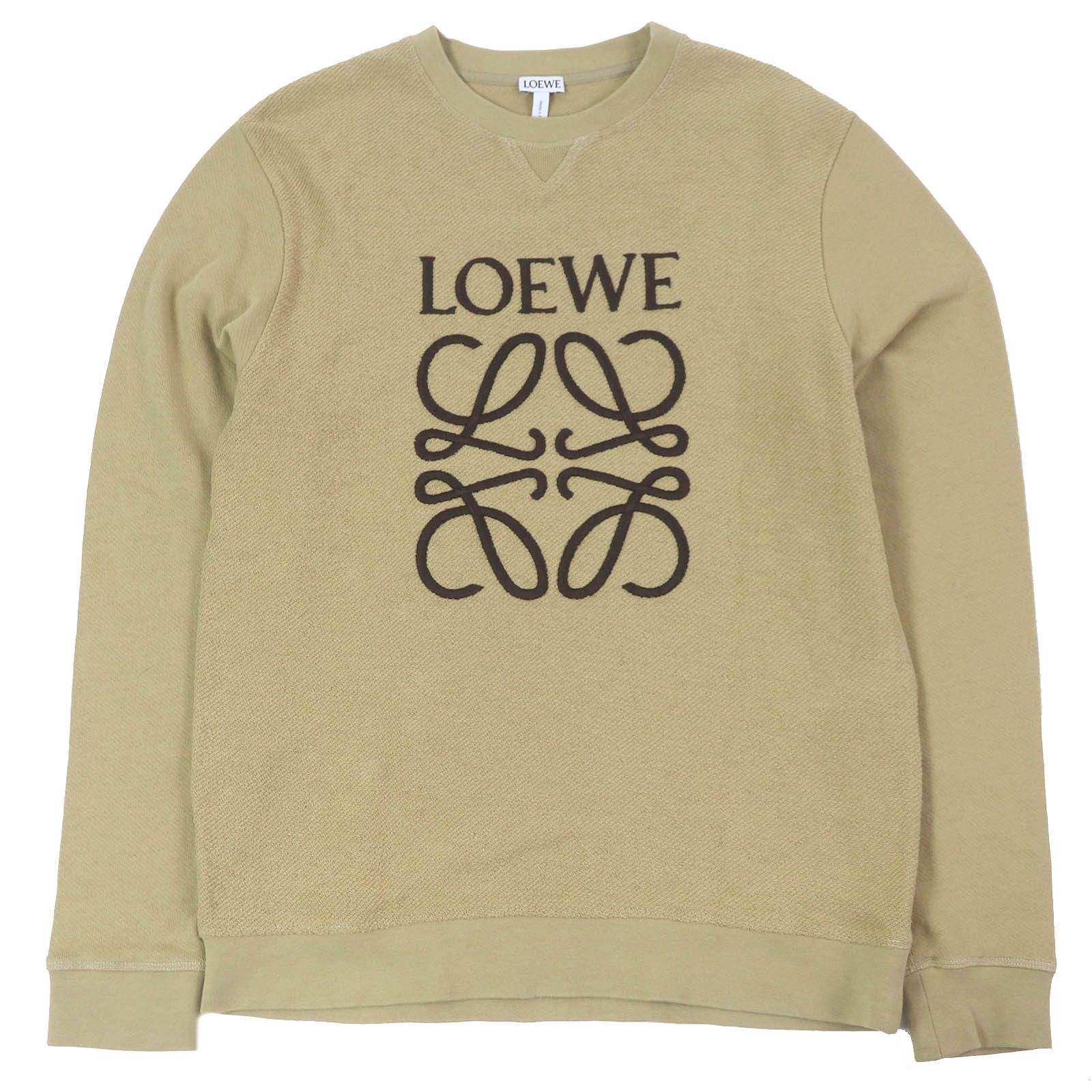 Loewe Loewe Loewe Anagram Embroidered Cotton Sweatshirt Cotton Sweatshirts & Hoodies S6199800CR Size ONE SIZE - 1 Thumbnail