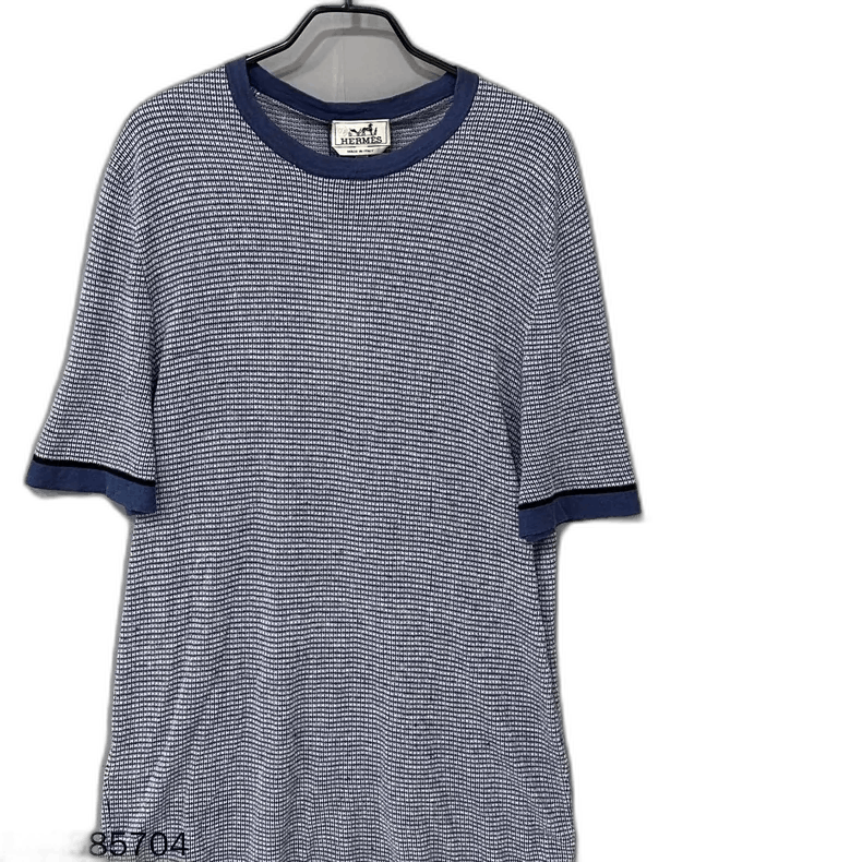 Hermes HERMES H Print Knit Short Sleeve Top Size L / US 10 / IT 46 - 1 Thumbnail