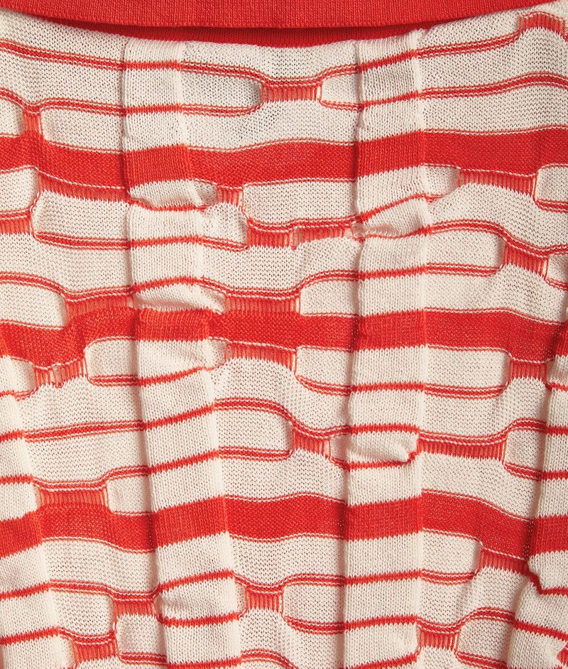 Bottega Veneta o1s1rm1125 Distorted Stripe Cotton Polo Shirt in Multicolor Size M / US 6-8 / IT 42-44 - 5 Thumbnail