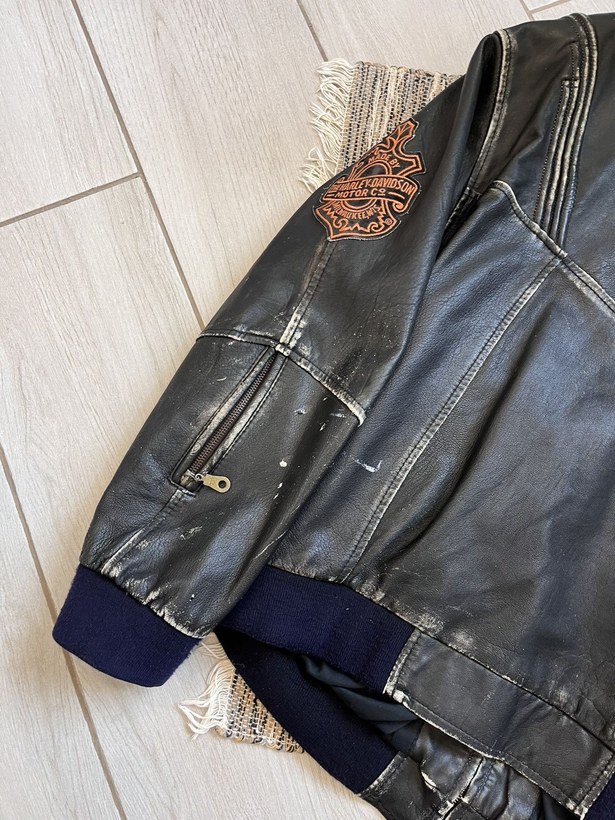 Harley Davidson × Vintage Vintage Willie G Harley Davidson Leather Jacket autographed Size US XL / EU 56 / 4 - 14 Thumbnail