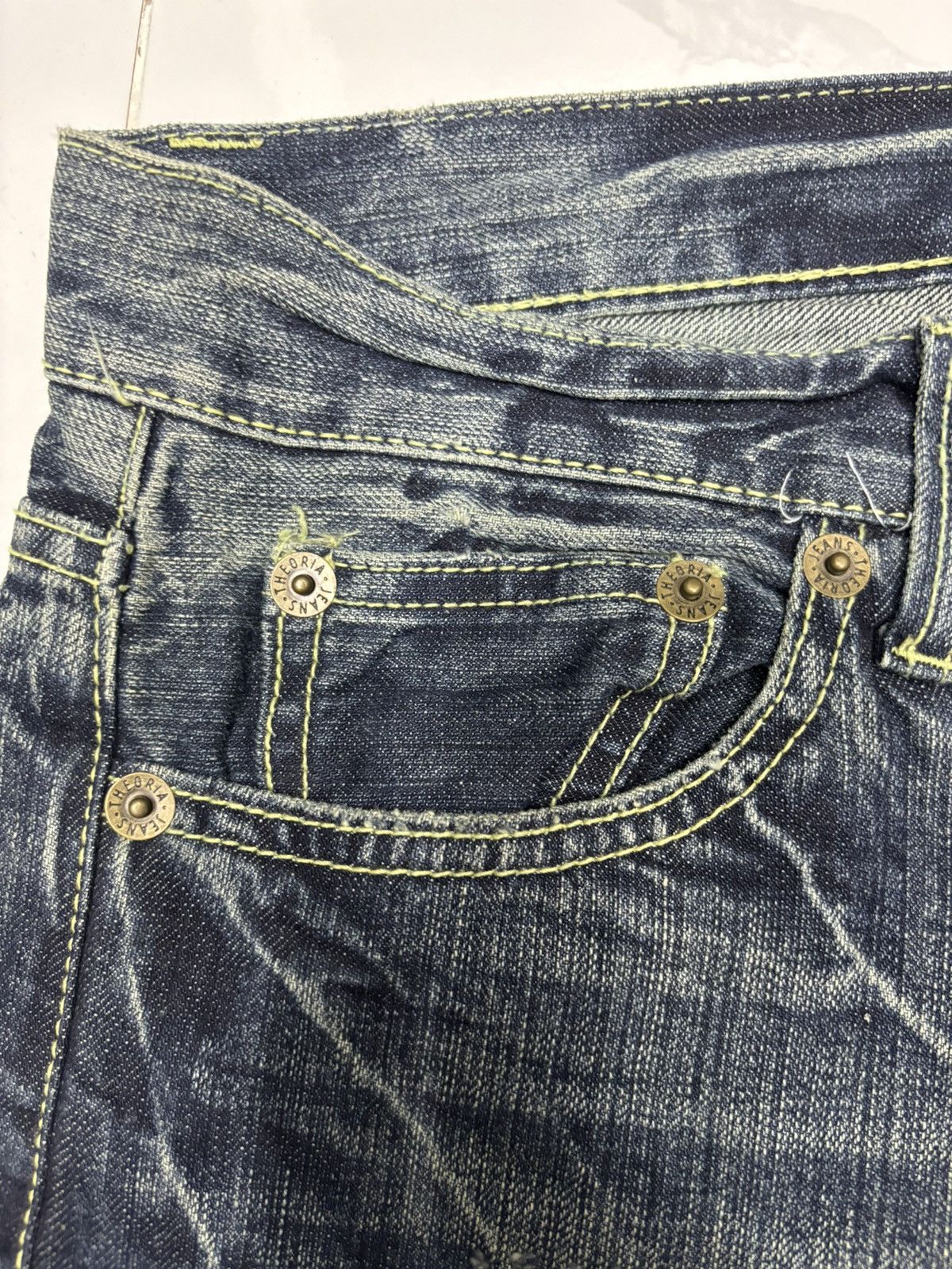 Hysteric Glamour × Japanese Brand × Vintage VINTAGE THEORIA JEANS DISTRESS HYSTERIC GLAMOUR STYLE DENIM Size US 37 - 10 Thumbnail