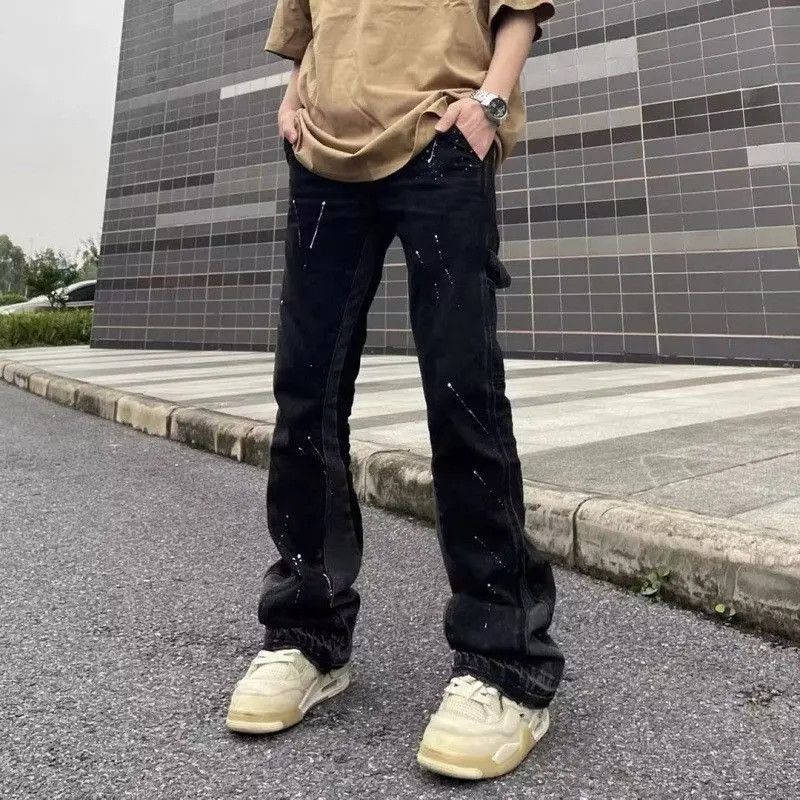Japanese Brand Retro loose zipper straight leg casual jeans Size US 30 / EU 46 - 3 Thumbnail