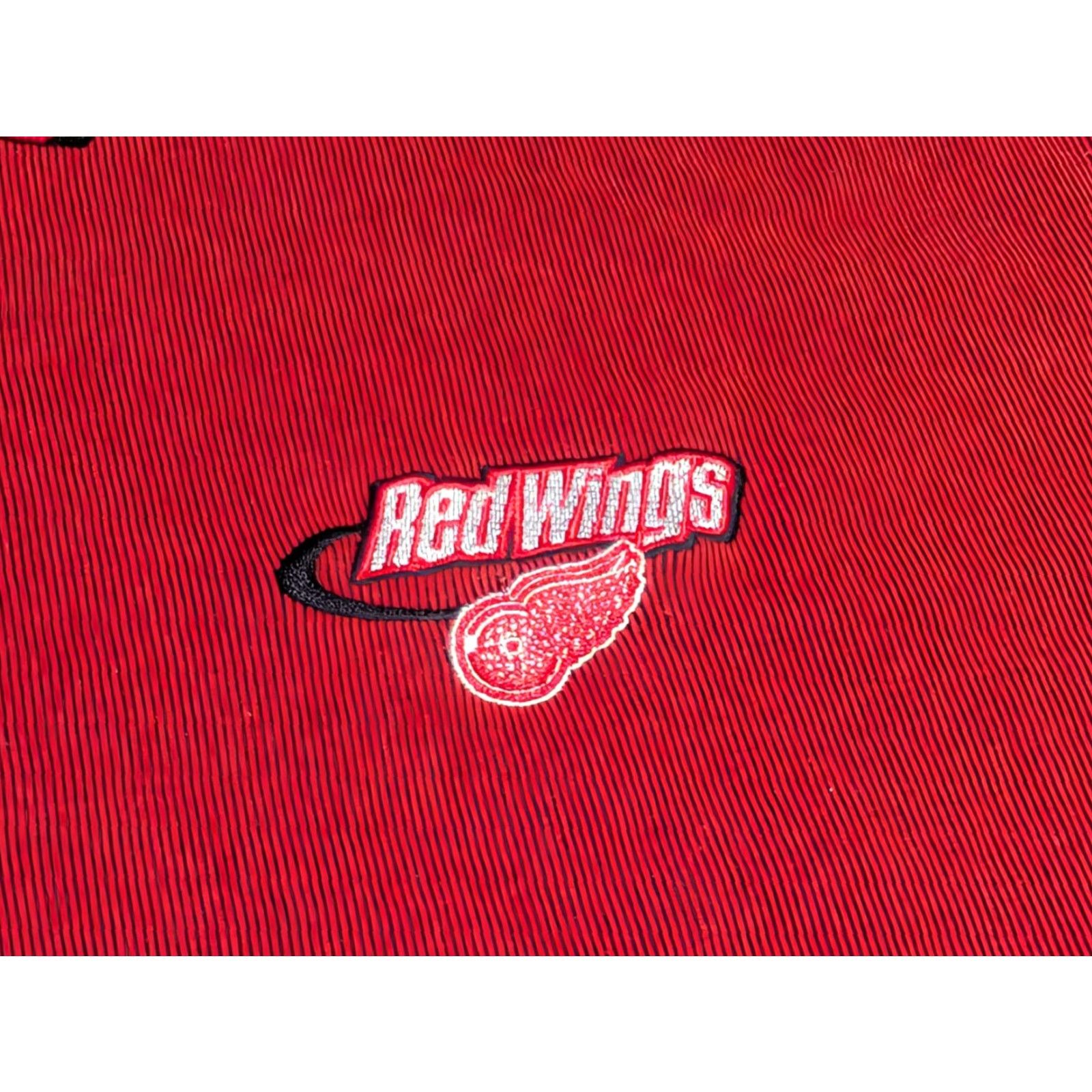 Vintage VINTAGE The Coolest Game NHL Polo Shirt Red Detroit Red Wings Mens XL Striped 90s Hockey Size US XL / EU 56 / 4 - 2 Thumbnail