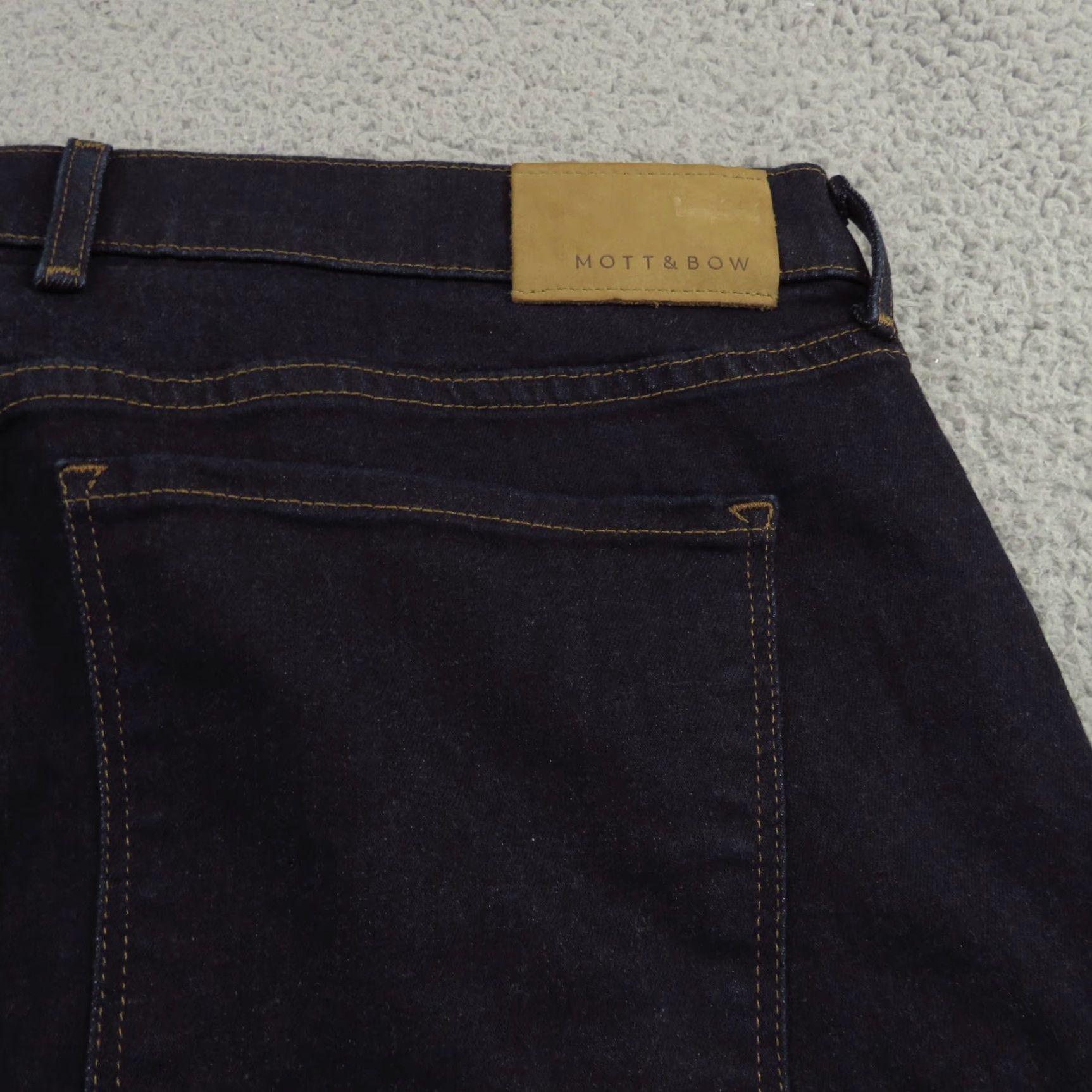 Mott & Bow Mott & Bow Jeans Men 40x32 Straight Blue Dark Indigo Wide Leg Stretch 5 Pocket Size US 40 / EU 56 - 4 Thumbnail