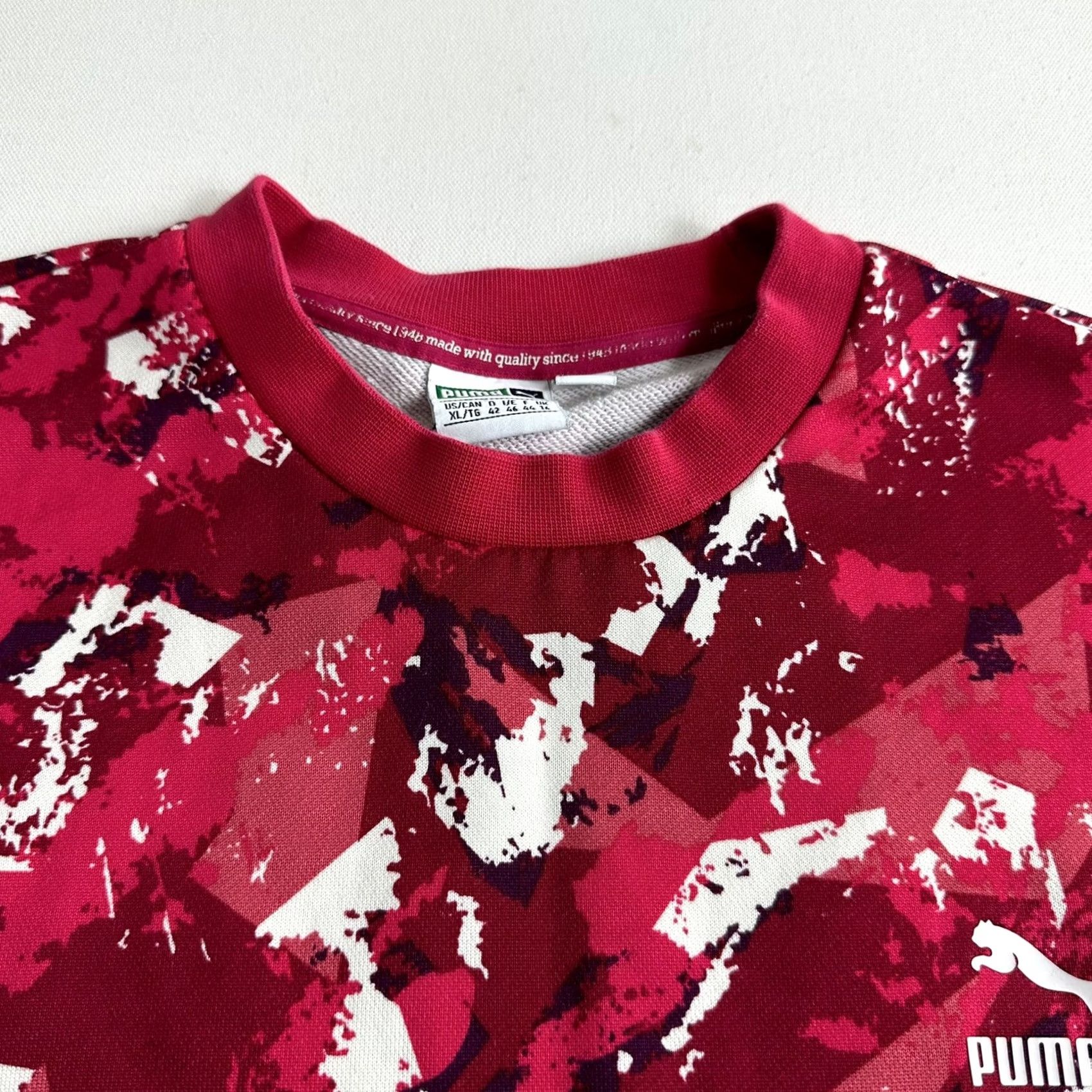 Puma PUMA Women's Camouflage Sweatshirt Dress With Pockets Size XL Multicolor Short Crew Neck 3/4 Sleeve Sweater Dress Casual Women Pockets Colorful Size XL / US 12-14 / IT 48-50 - 6 Thumbnail