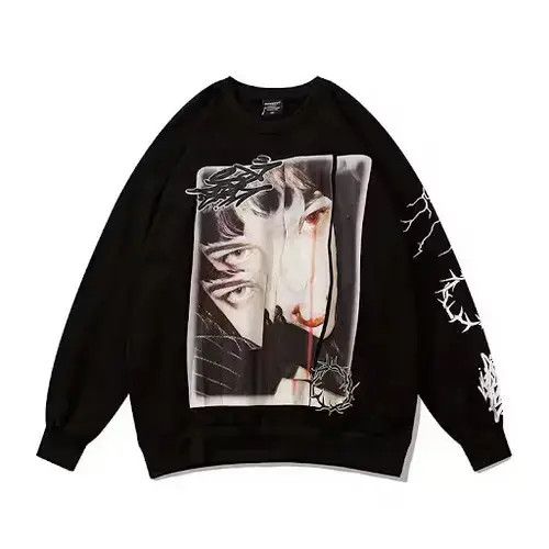 Japanese Brand × Vintage Anime Girl Crewneck Sweater Size US XL / EU 56 / 4 - 2 Thumbnail