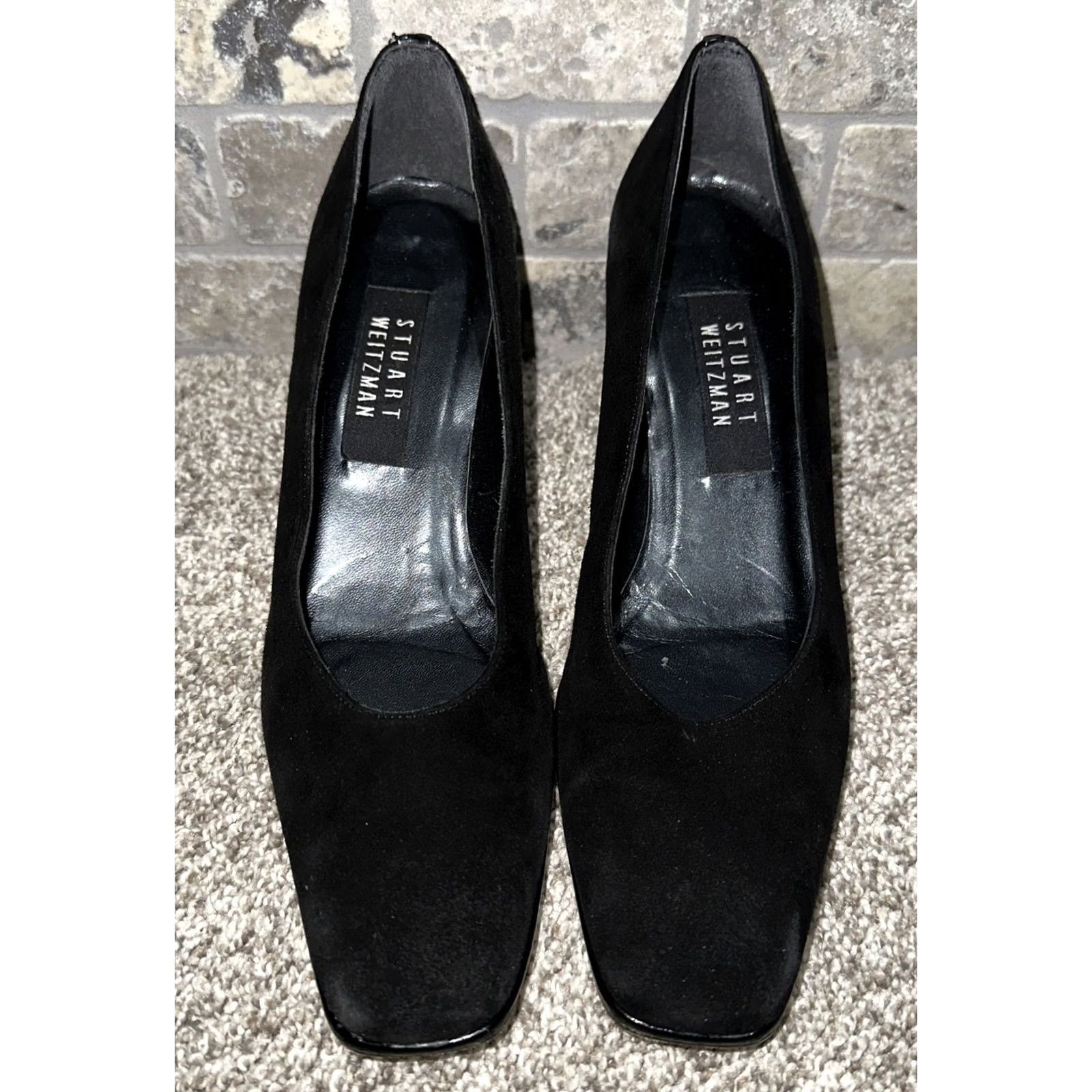 Stuart Weitzman Stuart Weitzman Heels Womens Size 8.5 AA Black Suede Size US 9 / IT 39 - 3 Thumbnail