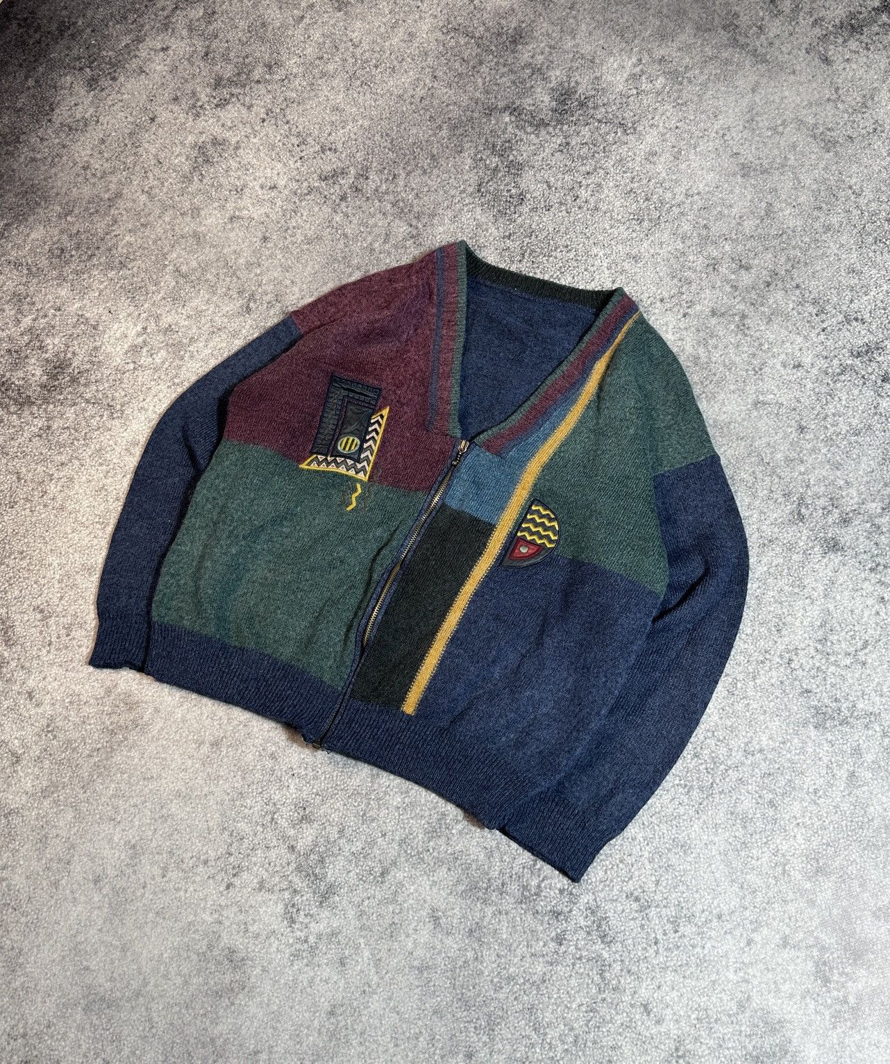 Designer × Vintage Y2K Vintage Cardigan Sweater Streetwear Rare Casual VTg L Size US L / EU 52-54 / 3 - 1 Thumbnail