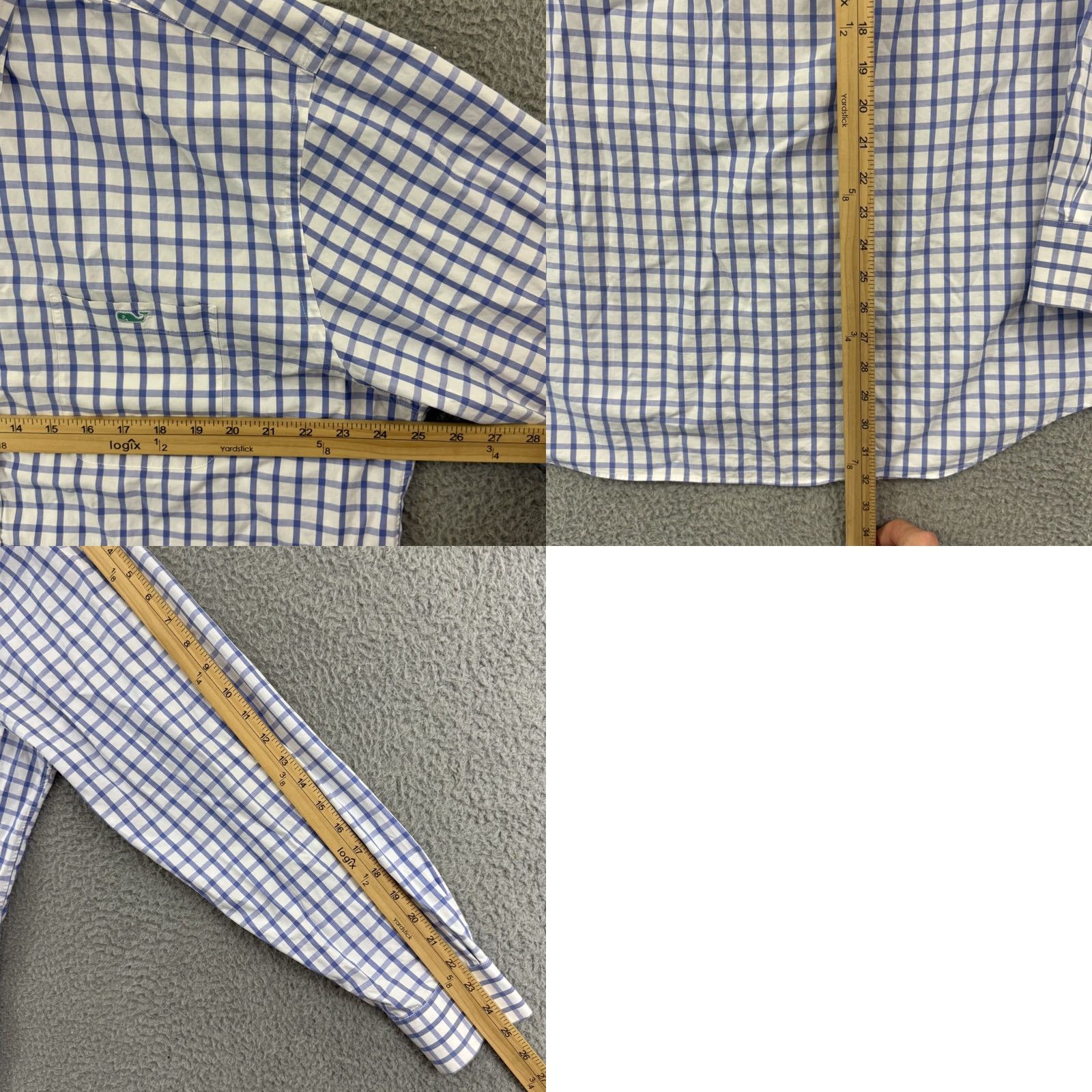 Vineyard Vines Vineyard Vines Shirt Mens XL Blue Classic Fit Long Sleeve Tucker Plaid Sport Button-Up Shirt Size US XL / EU 56 / 4 - 8 Thumbnail