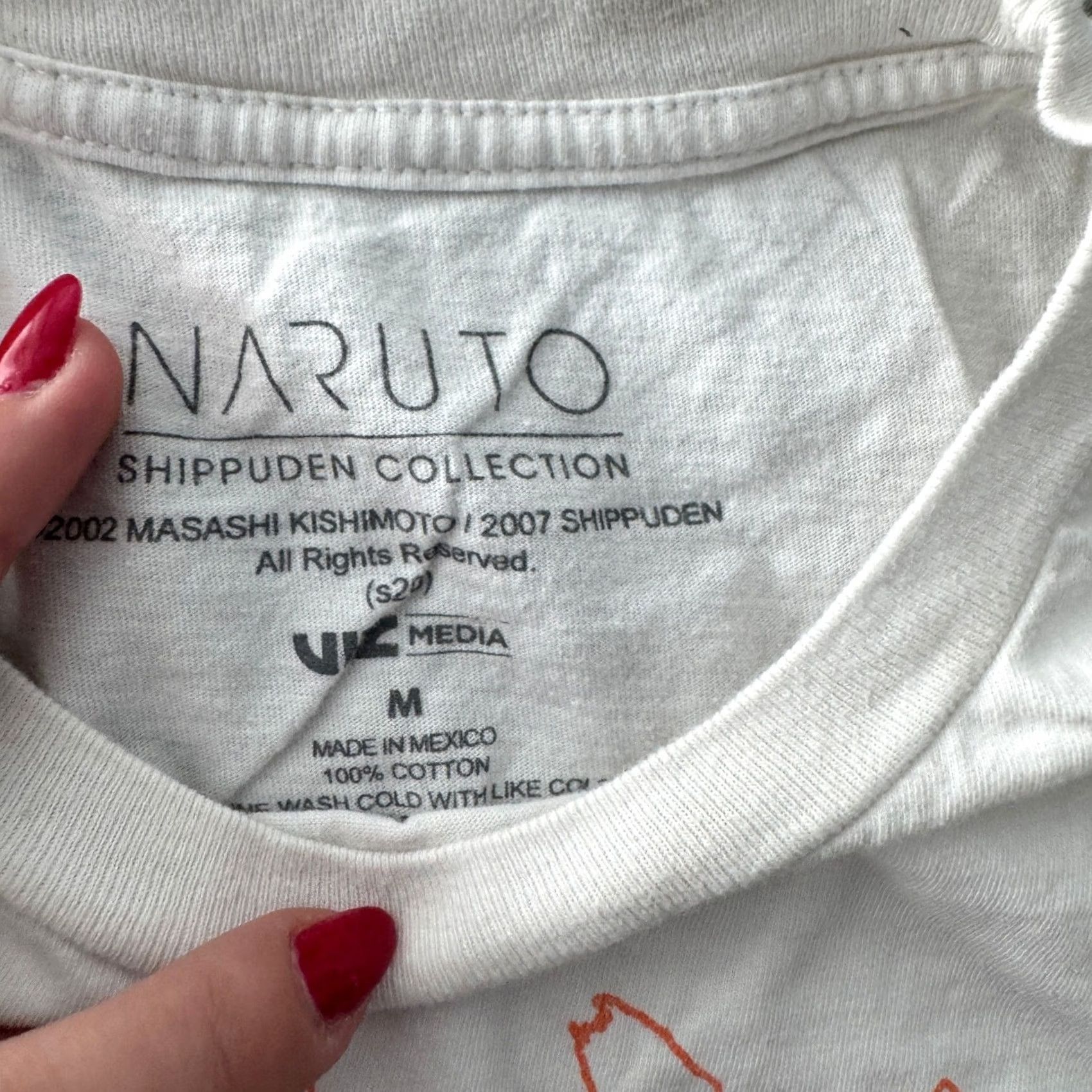 Vintage VINTAGE Naruto Avatar Shippuden White Graphic Short Sleeve Tee M Mens Size US 31 - 3 Thumbnail