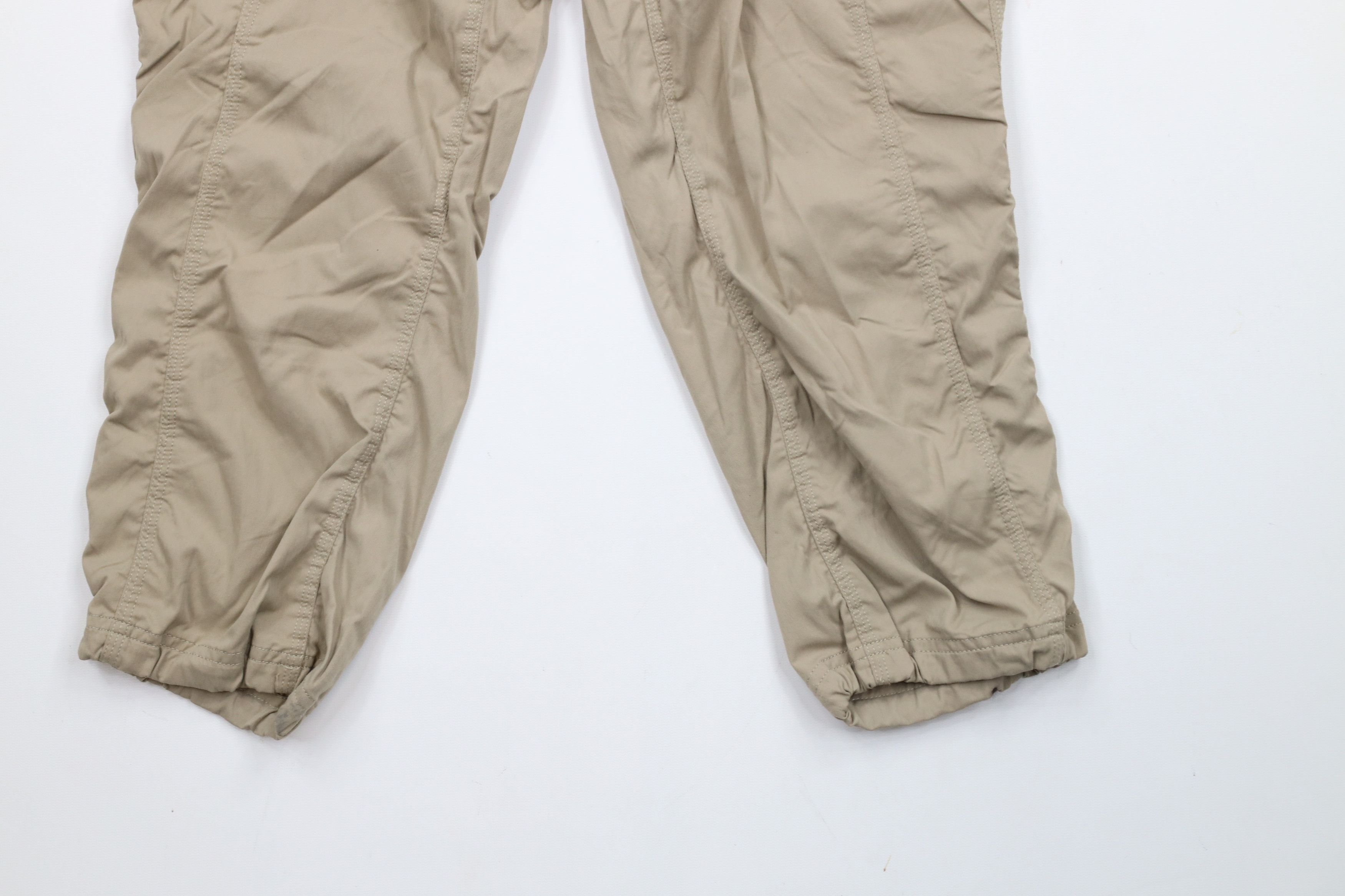 The North Face × Vintage The North Face Spell Out Cuffed Capris Joggers Pants Beige Size 27" / US 4 / IT 40 - 4 Thumbnail