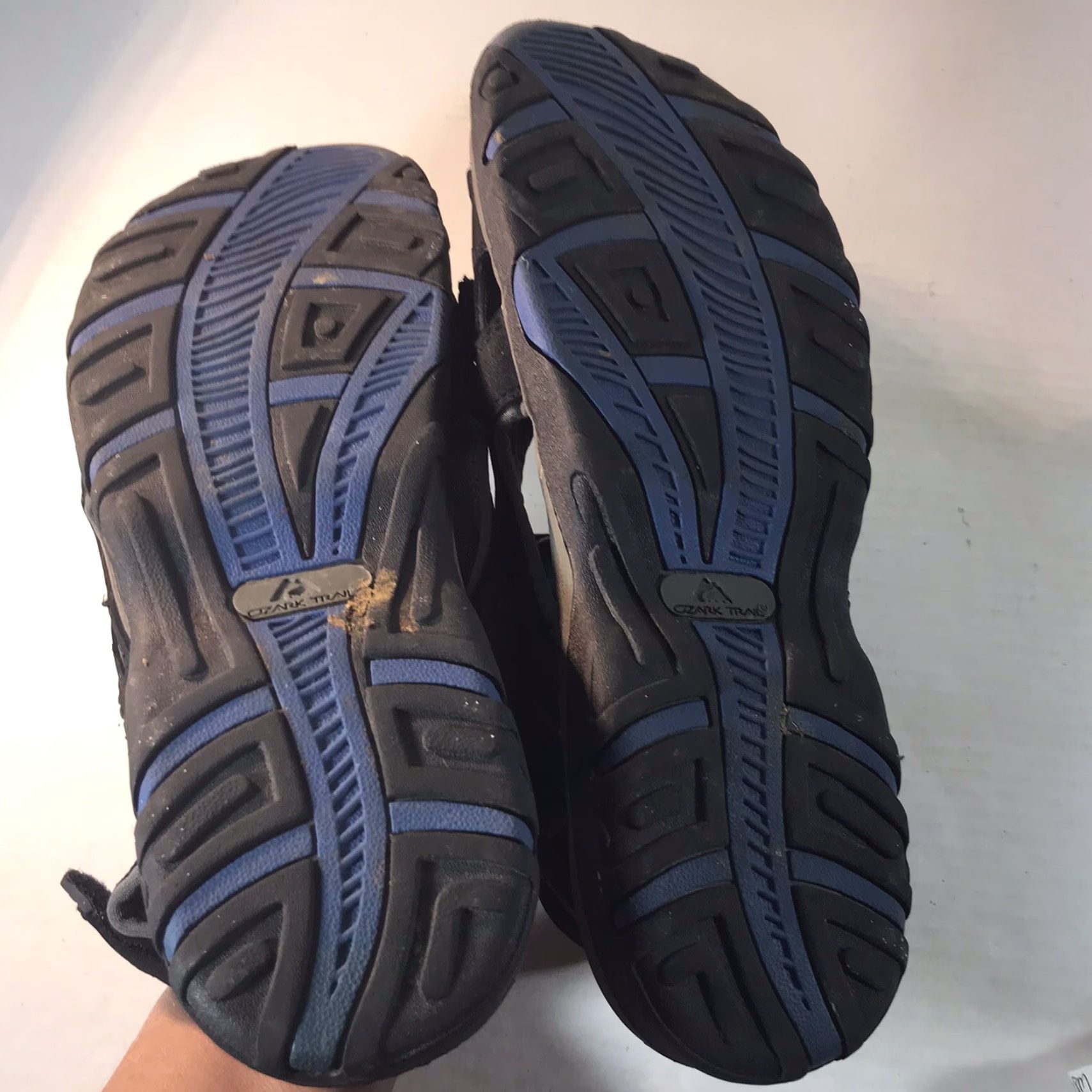Vintage VINTAGE Ozark Trail Men's Outdoor Sandals Slip-On Size 12 Black Synthetic Arch Support Water Resistant Size ONE SIZE - 6 Thumbnail