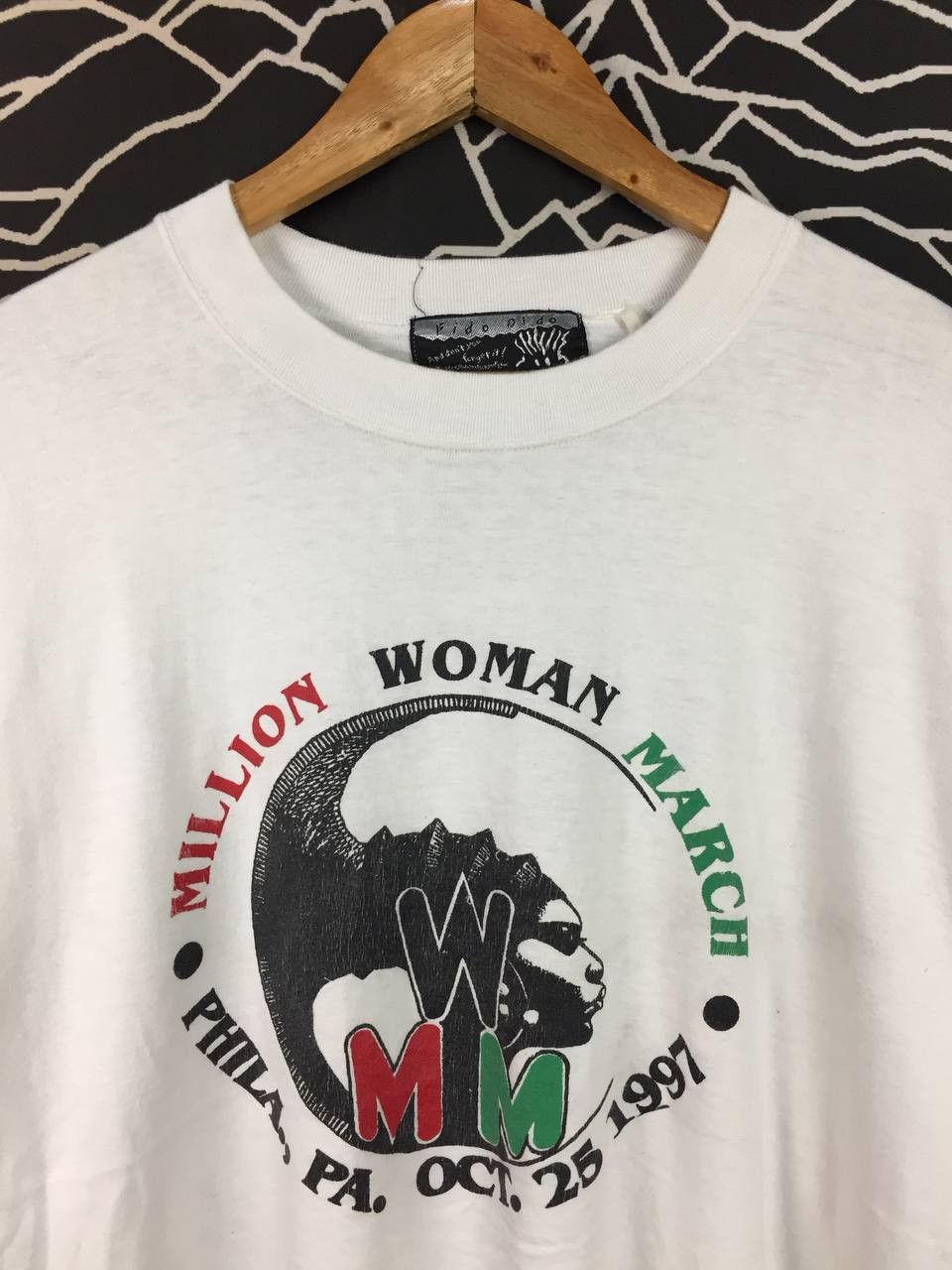 Vintage Vtg 1997 Fido Dido Million Woman March Philadelphia Tee Size US XXL / EU 58 / 5 - 3 Thumbnail