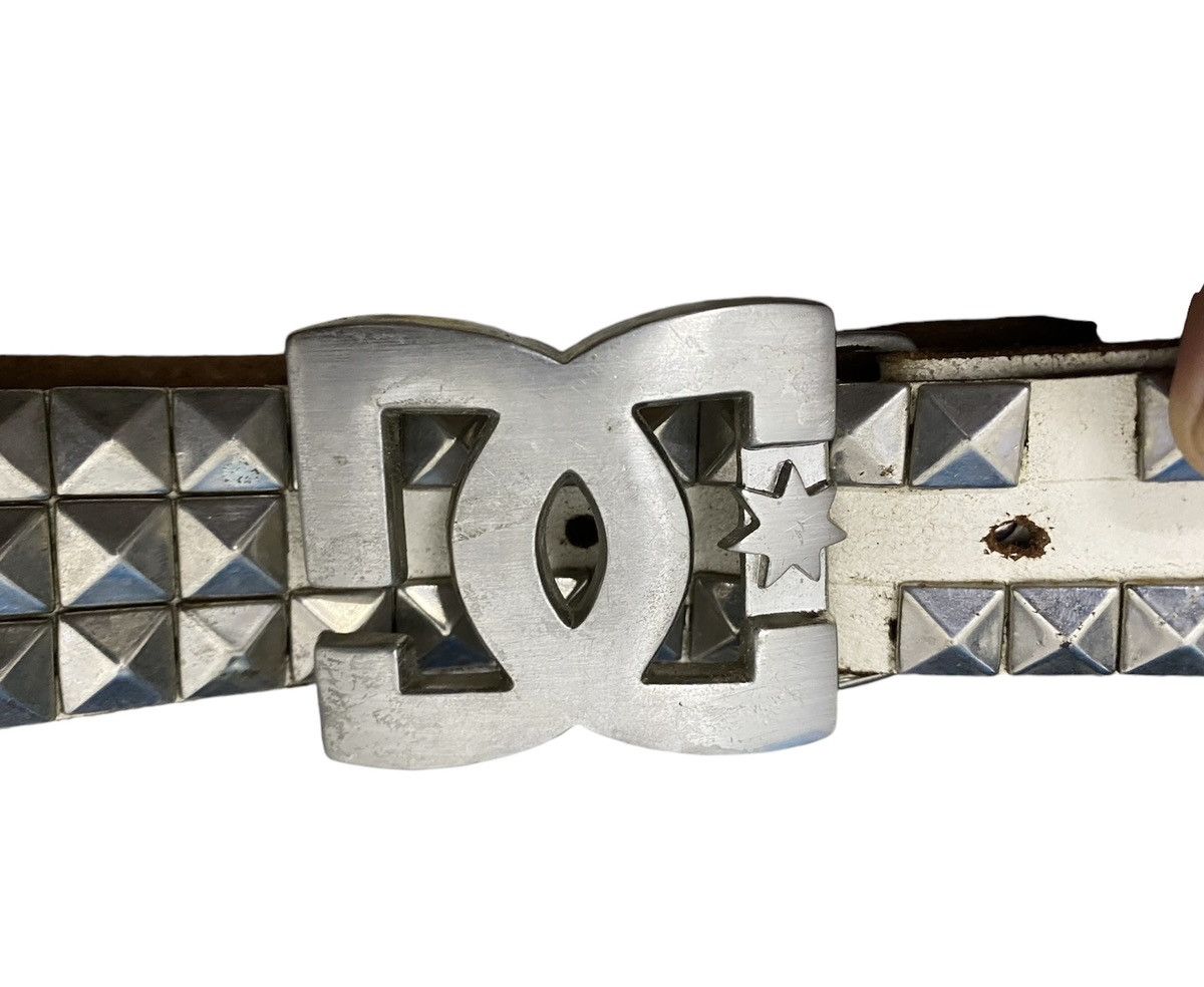 DC DC STUDED BELT PUNK STYLE Size 38 - 2 Thumbnail