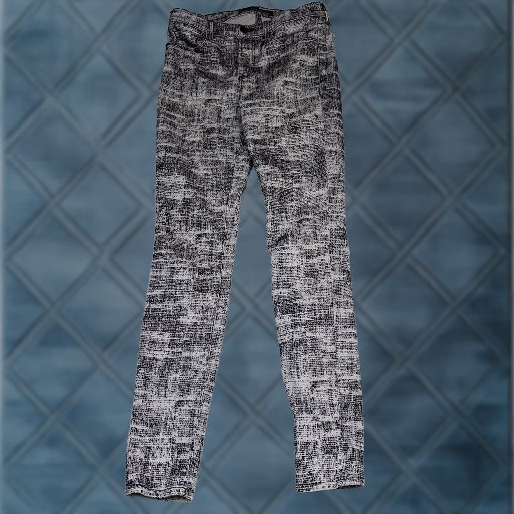 J Brand J Brand Womens 27 (4) Gray Burlap Print Jeans Super Skinny Low Rise Static Fog Jeans Women Skinny Casual Gray Burlap Print Slimming 90s Football? Size 28" / US 6 / IT 42 - 1 Thumbnail