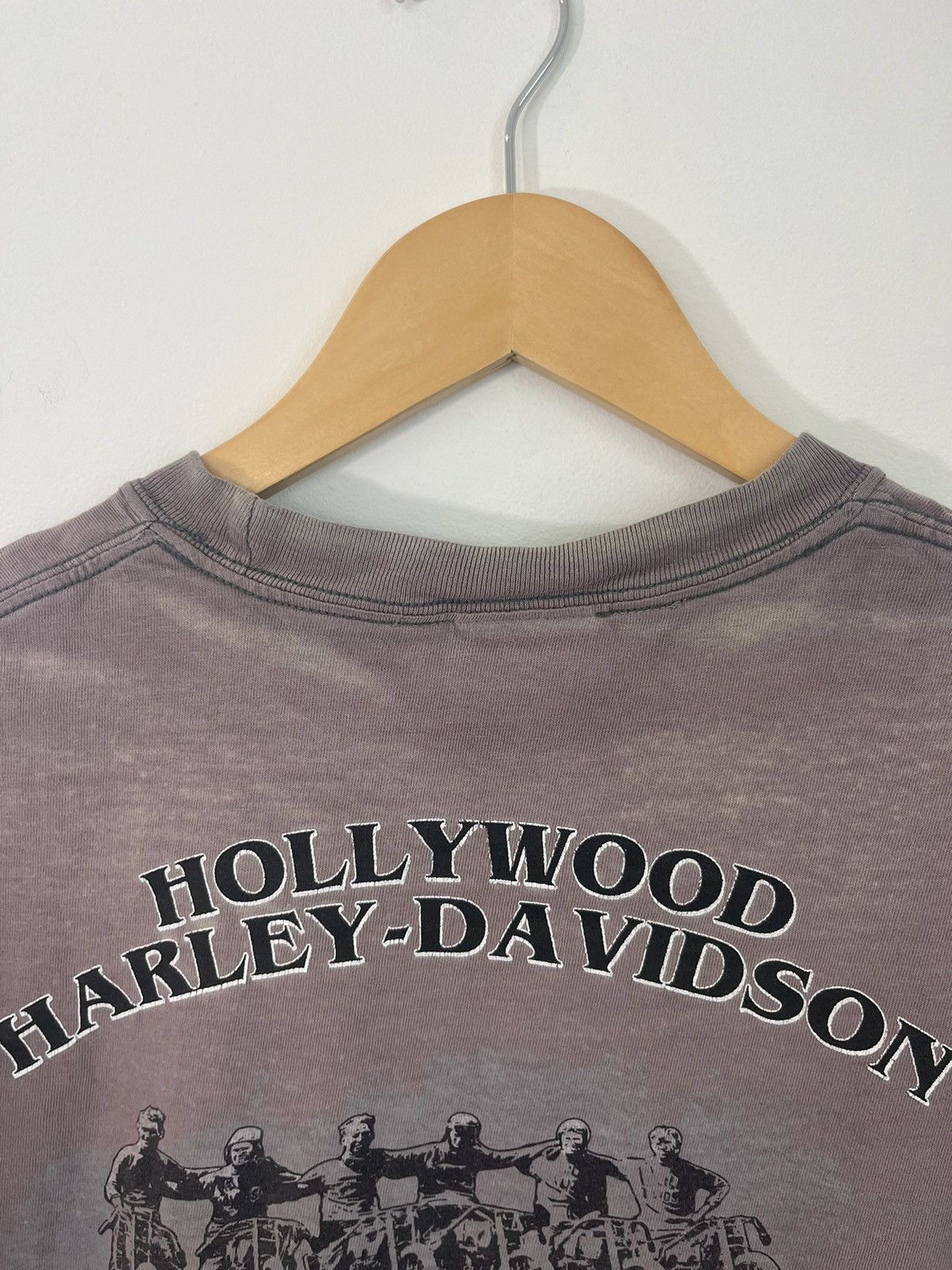 Harley Davidson HOLLYWOOD CA Vintage Sun Faded Pocket Tee Size US L / EU 52-54 / 3 - 6 Thumbnail